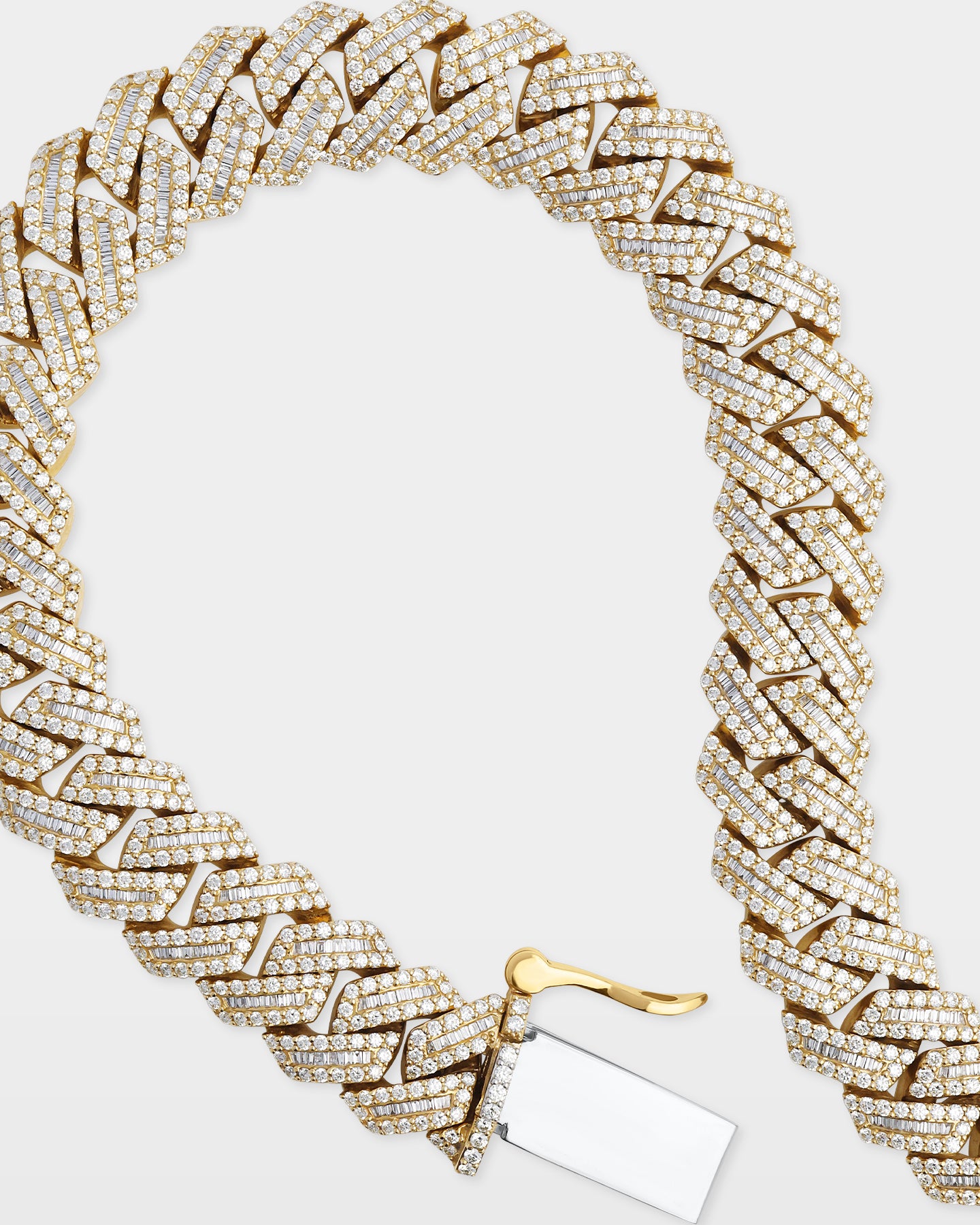 Gold Diamond Cuban Link Chain 19MM