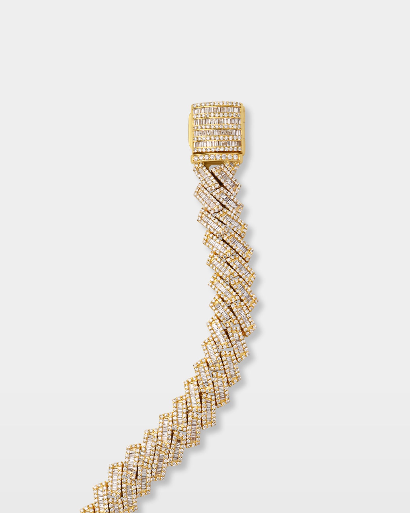 Yellow Gold Miami Cuban Link Diamond Bracelet | The Ice Champ DFW, Texas