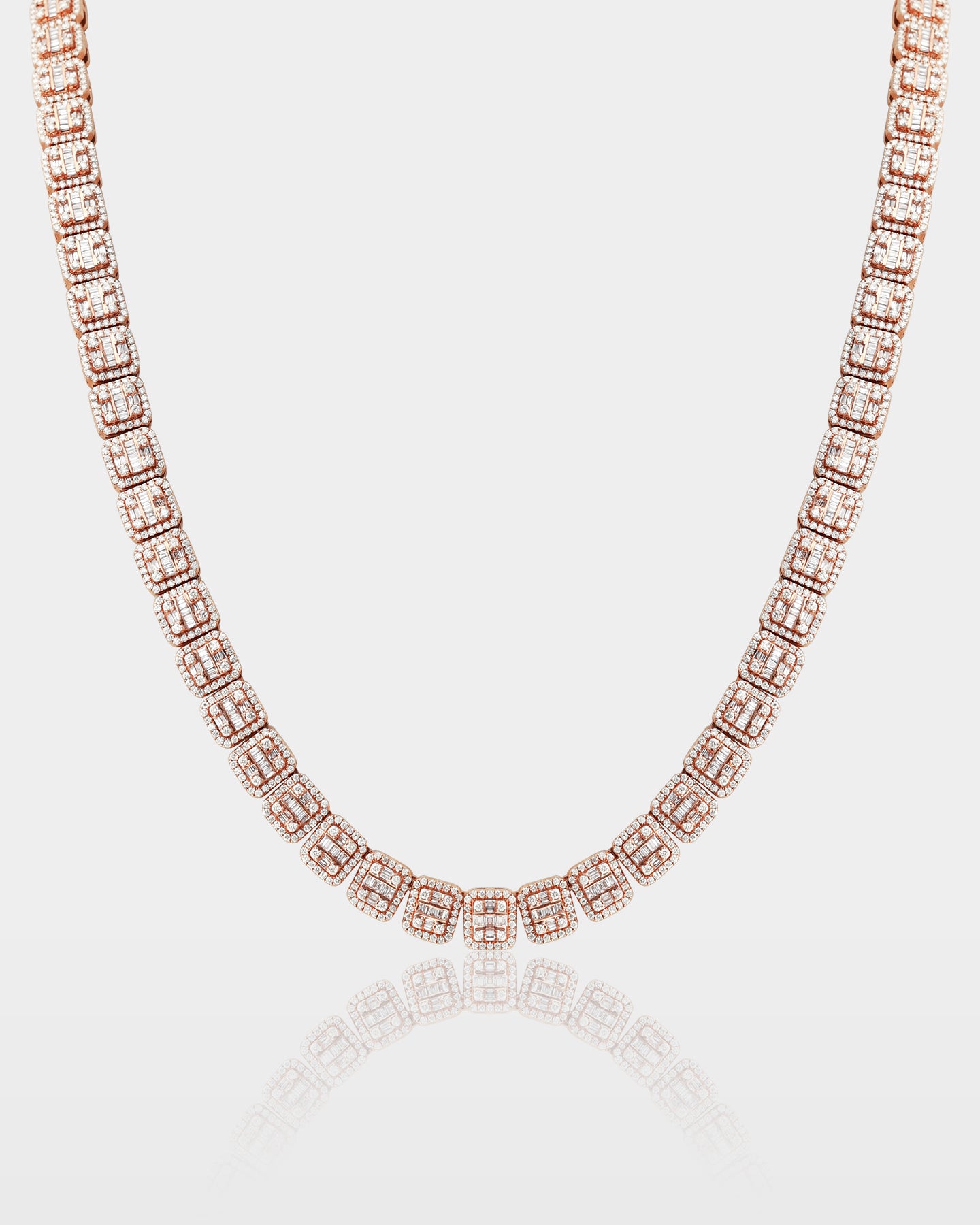 Mens 10k Gold Square Link Diamond Chain | The Ice Champ DFW