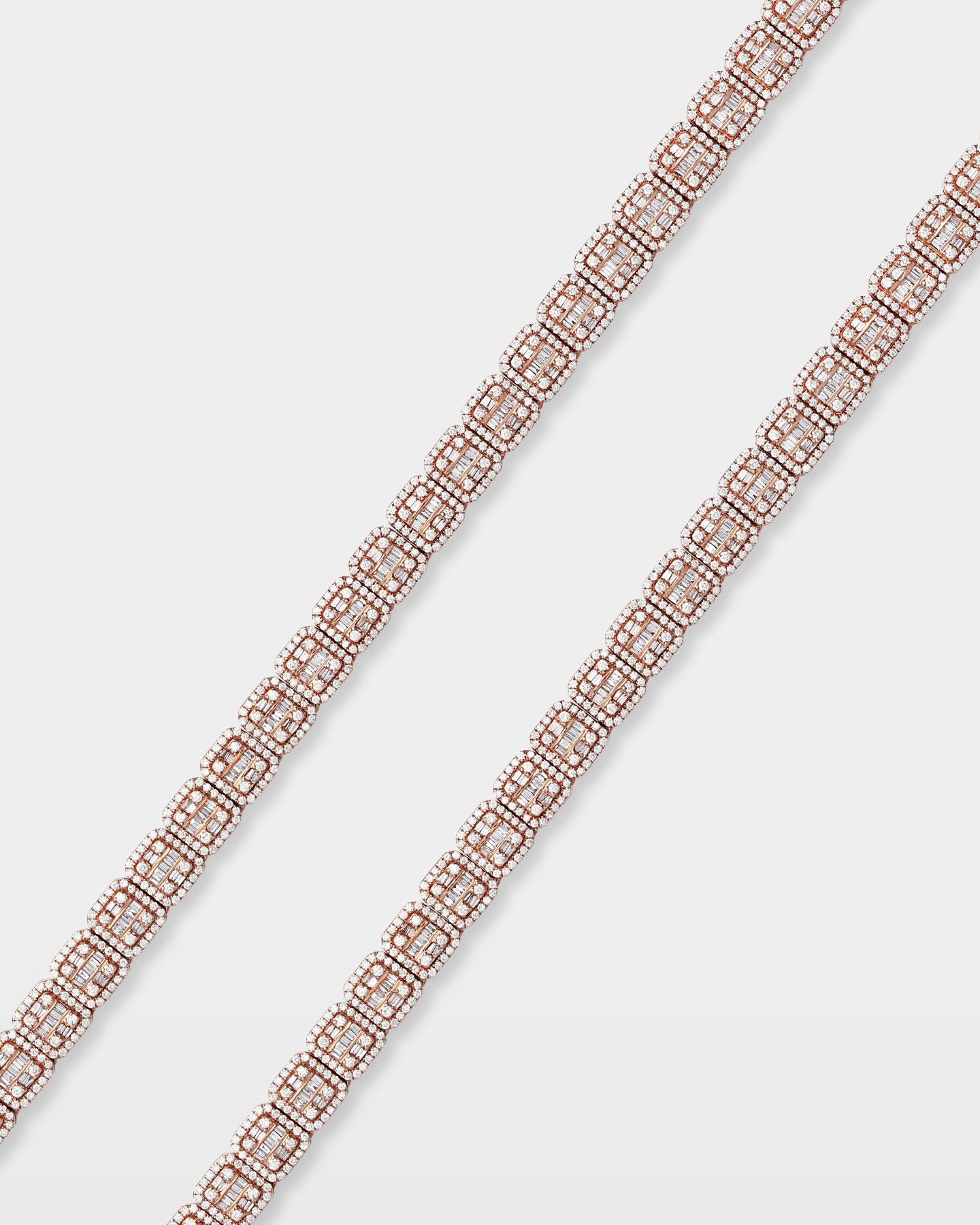 Mens 10k Gold Square Link Diamond Chain | The Ice Champ DFW