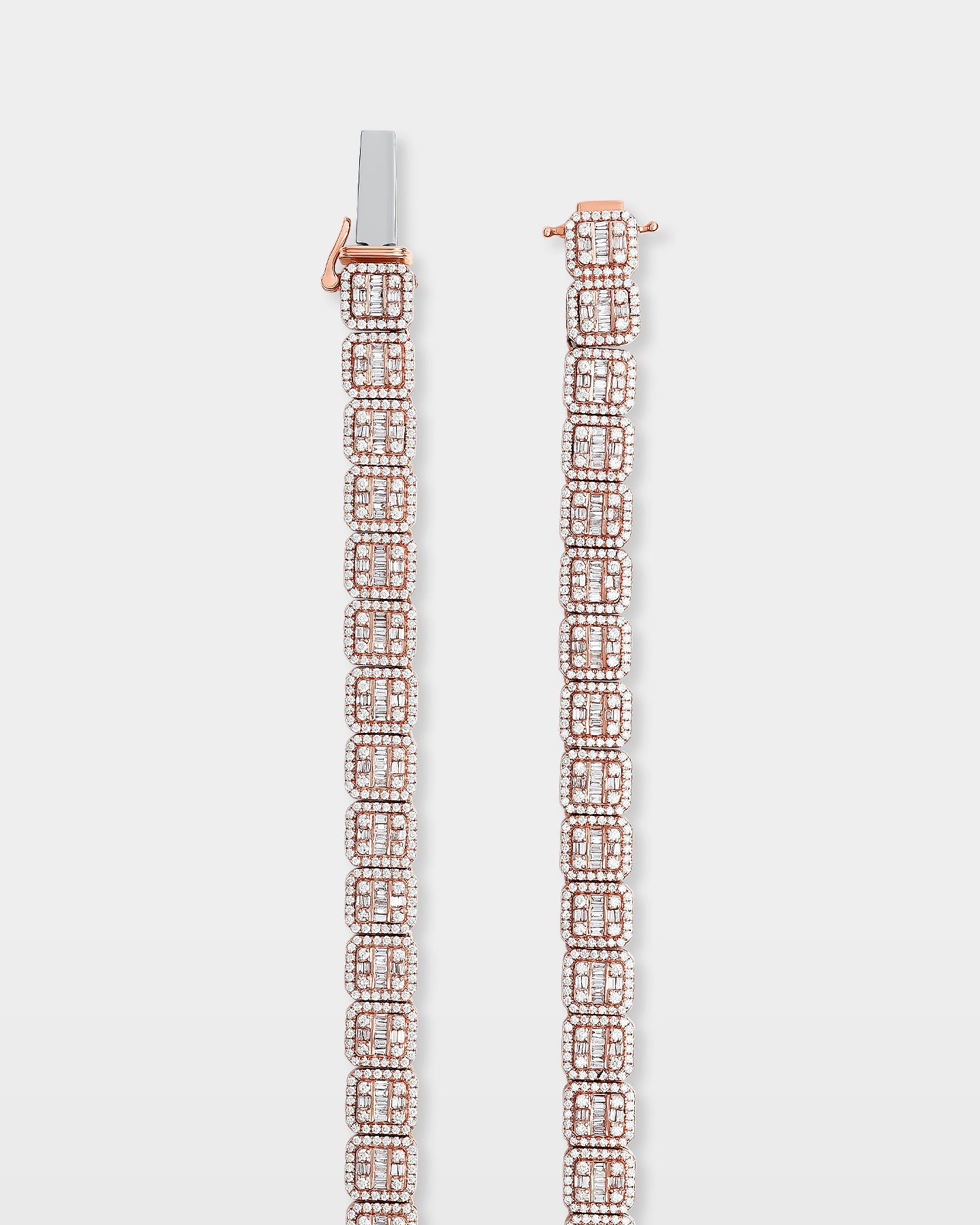 Mens 10k Gold Square Link Diamond Chain | The Ice Champ DFW