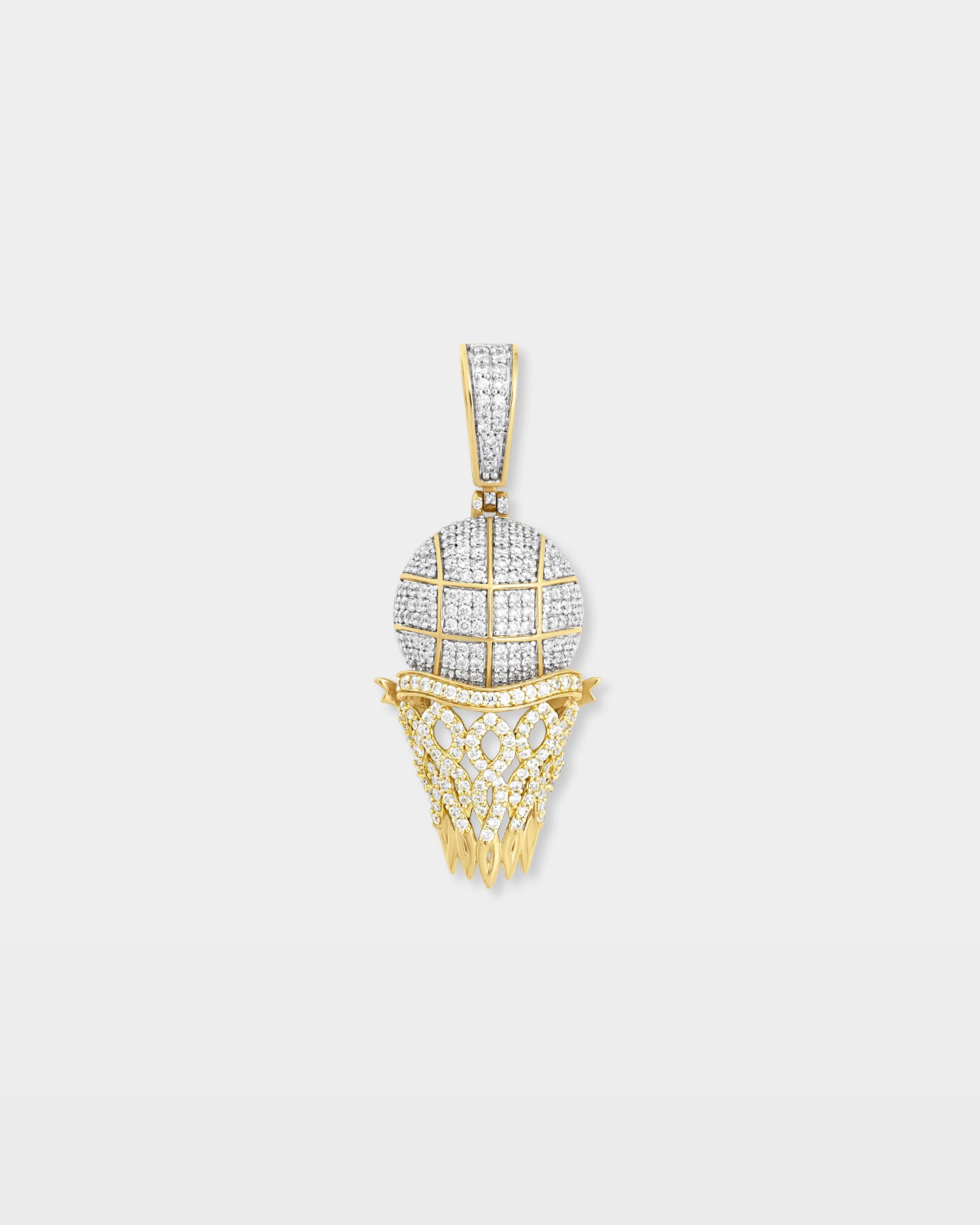 Basketball Hoop Diamond Pendant | The Ice Champ Mens Custom Jewelry Dallas