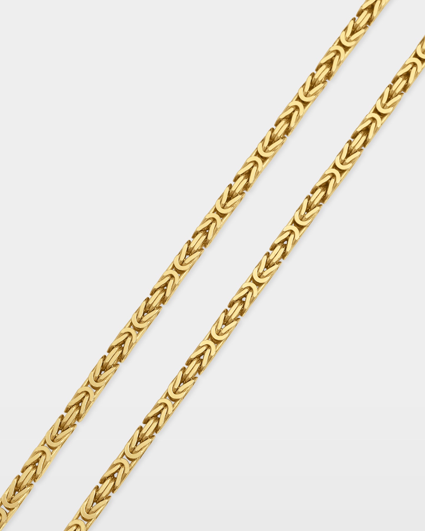Yellow Gold Byzantine Chain | The Ice Champ Jewelers USA