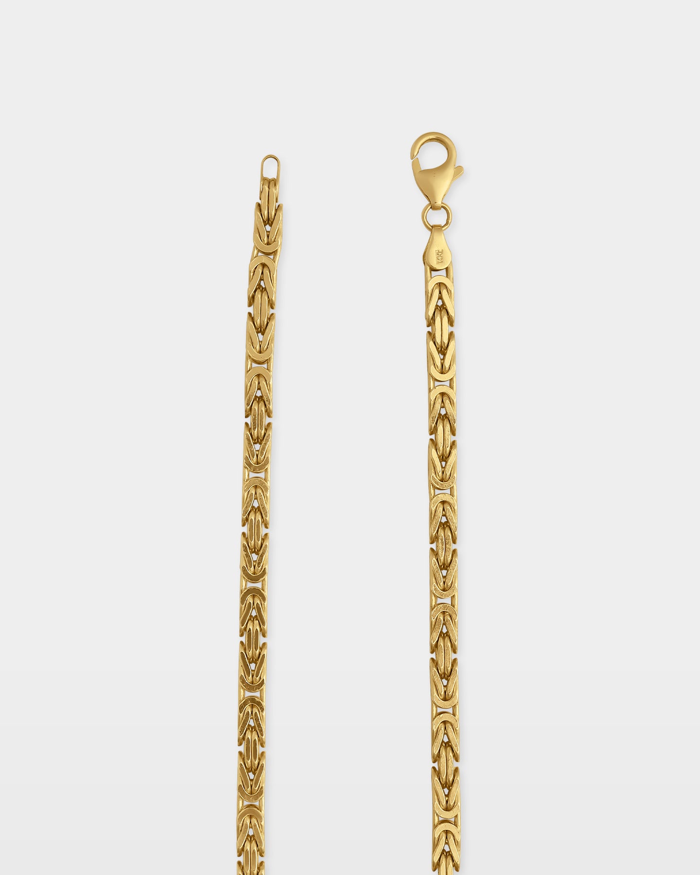 Yellow Gold Byzantine Chain | The Ice Champ Jewelers USA