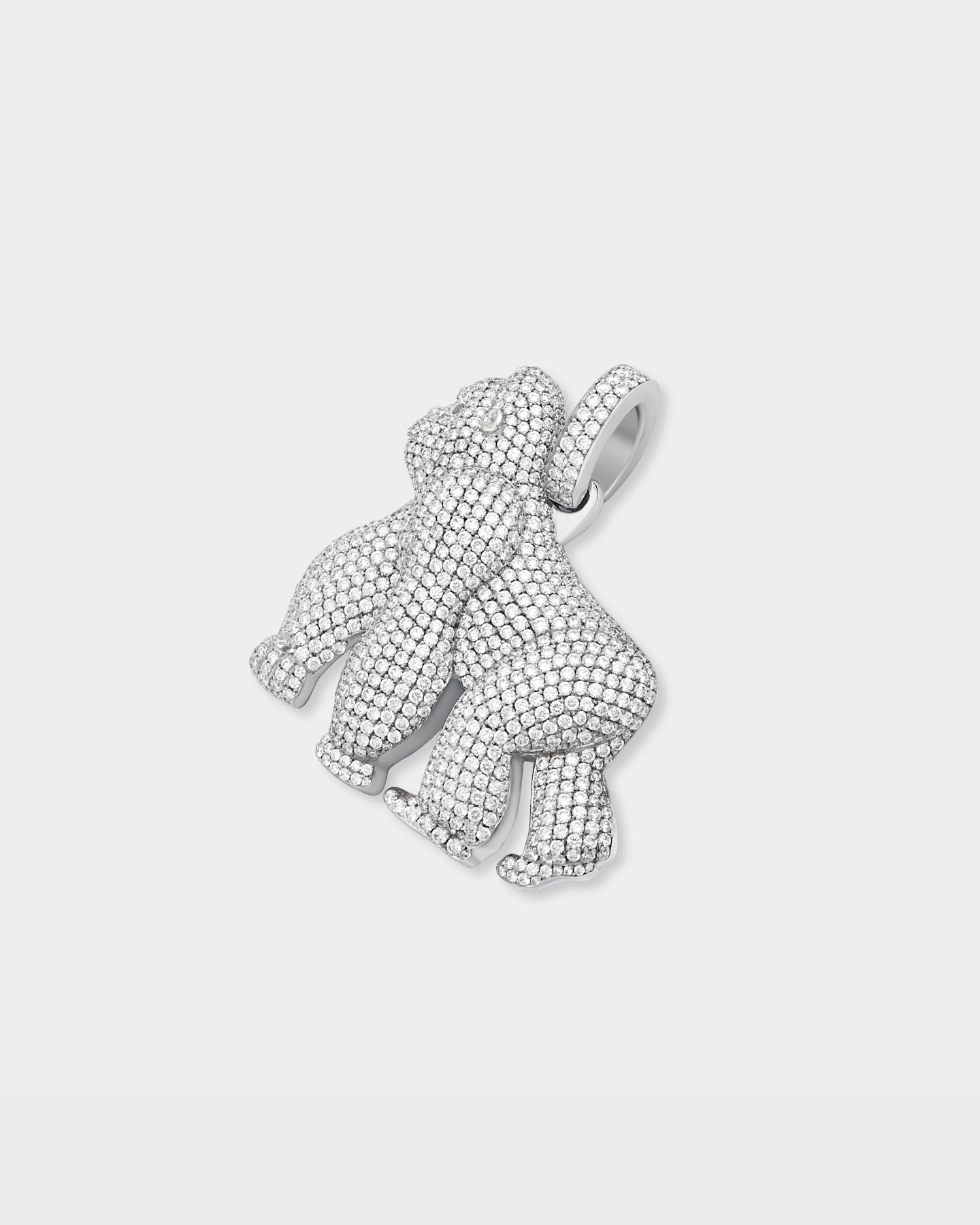 14k Gold Gorilla Pavé Diamond Pendant | The Ice Champ Men's Pendants Dallas