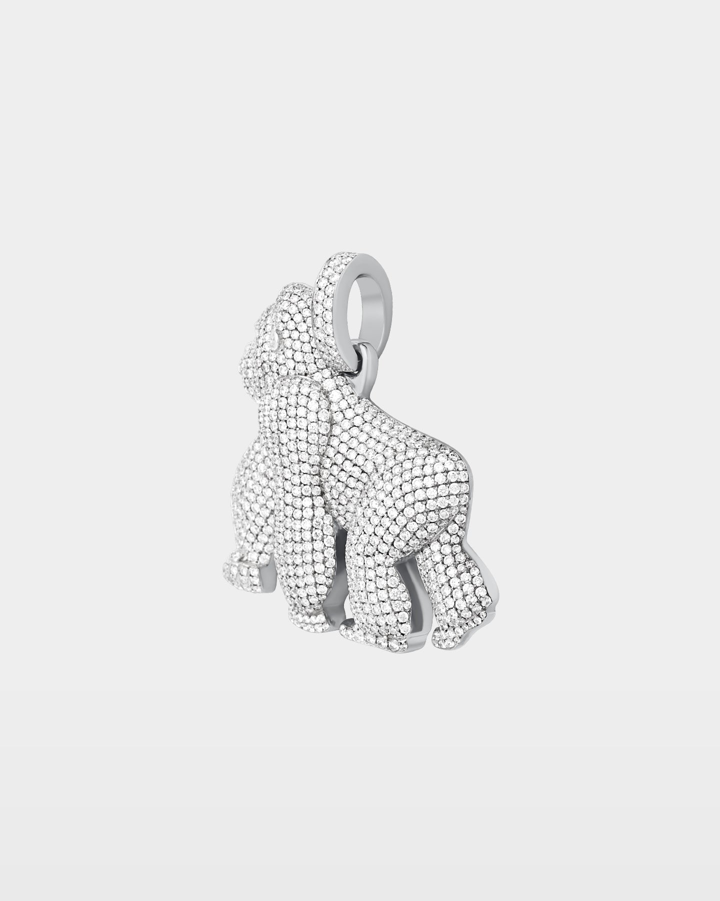 14k Gold Gorilla Pavé Diamond Pendant | The Ice Champ Men's Pendants Dallas