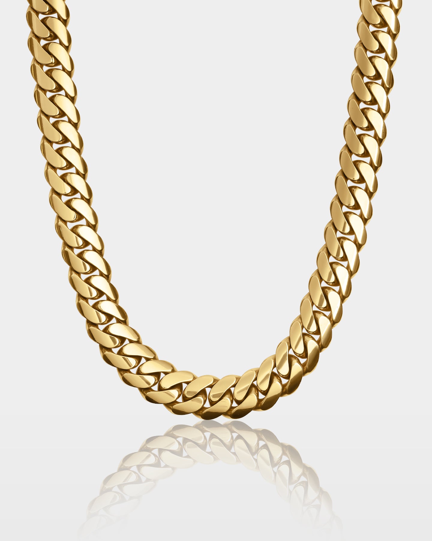 14k Yellow Gold Cuban Chain 19MM | The Ice Champ DFW