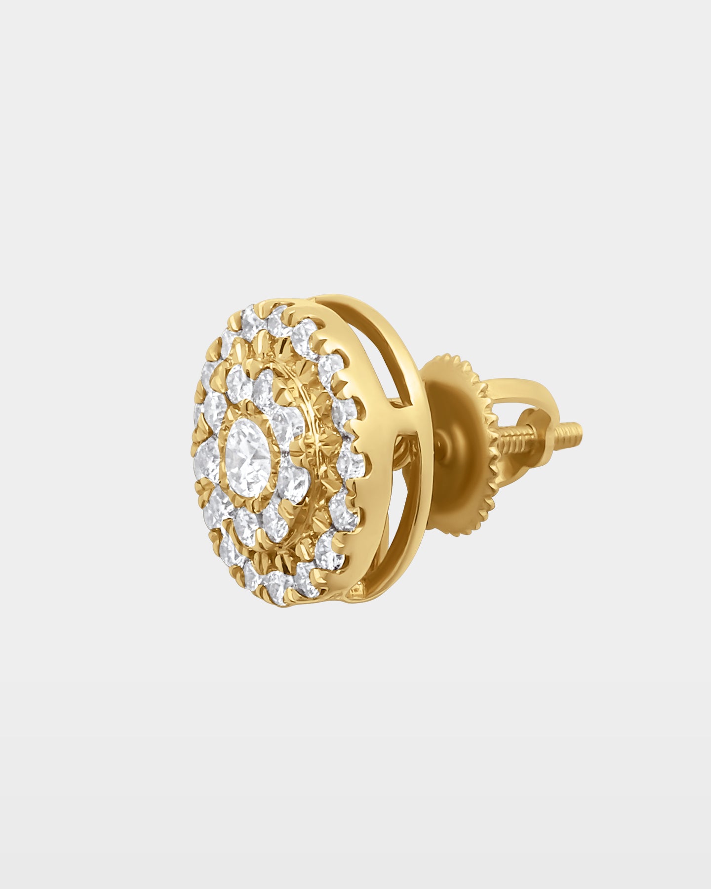 Circular Layered Diamond Studs | The Ice Champ Diamond Jewelry DFW