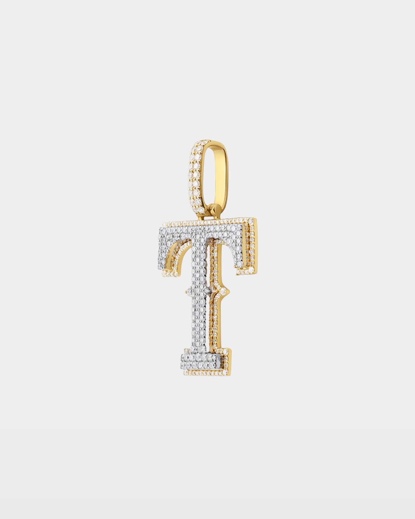 Texas Rangers 'T' Letter Diamond Pendant | The Ice Champ Custom Jewelry 