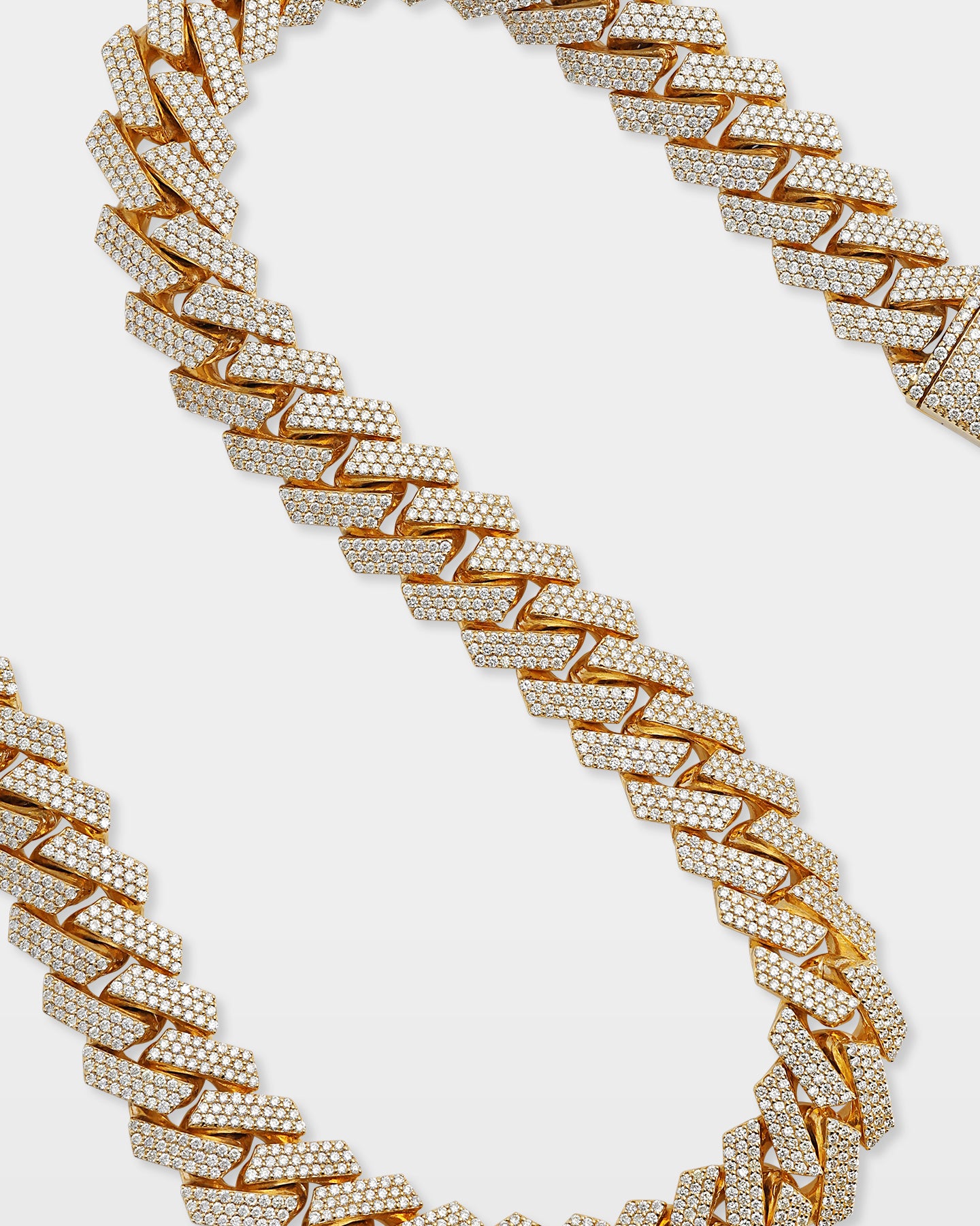 Yellow Gold Diamond Cuban Link Chain 19MM | The Ice Champ DFW