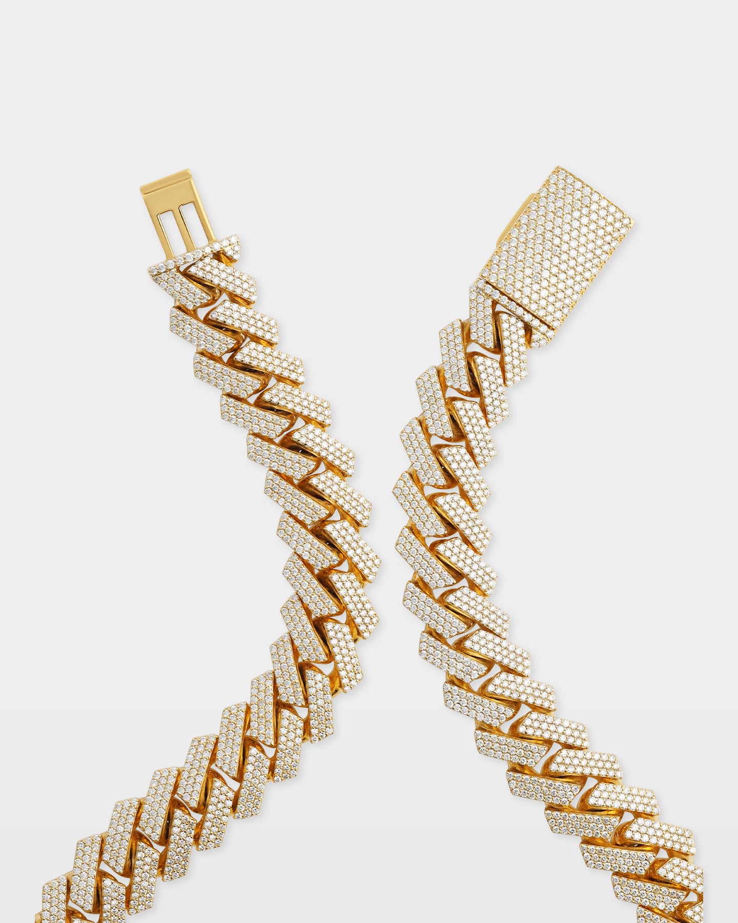 Yellow Gold Diamond Cuban Link Chain 19MM | The Ice Champ DFW