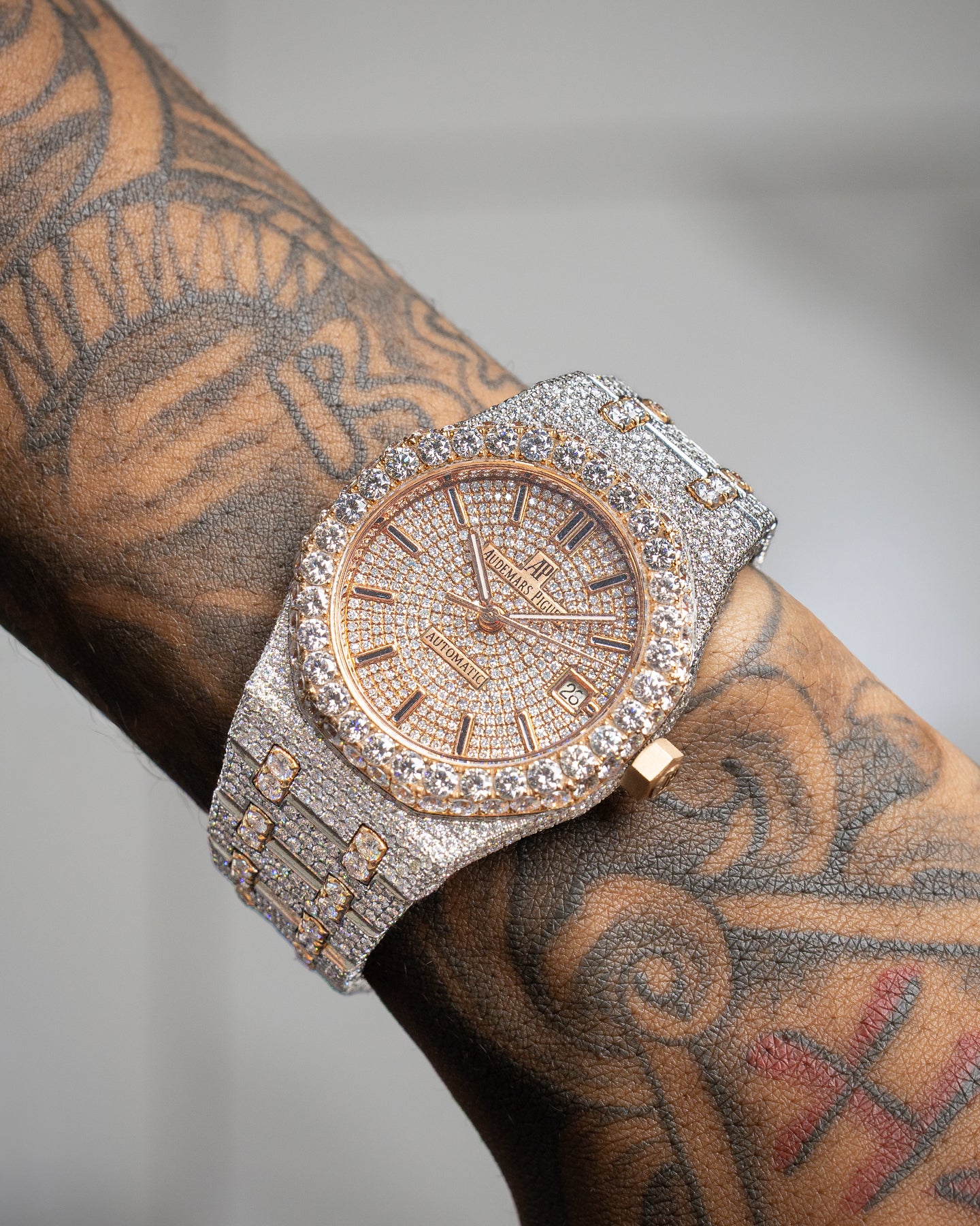 Audemars Piguet Bussed Down Diamond Watch | The Ice Champ