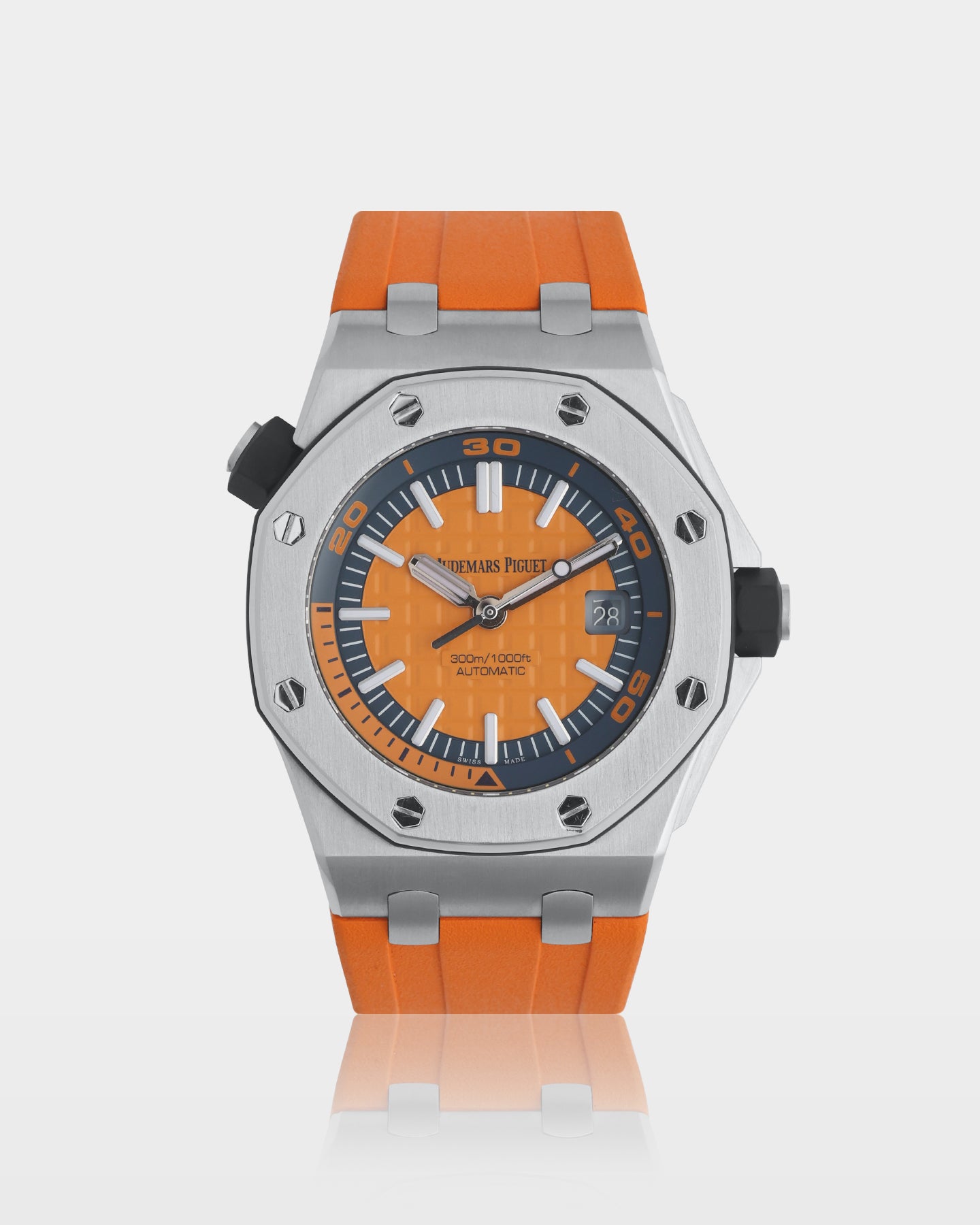 Orange AP Royal Oak Offshore Diver 15710ST.OO.A070CA.01 | The Ice Champ TX
