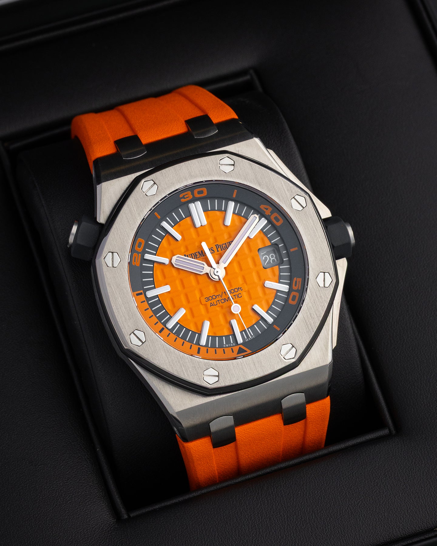 Orange AP Royal Oak Offshore Diver 15710ST.OO.A070CA.01 | The Ice Champ TX
