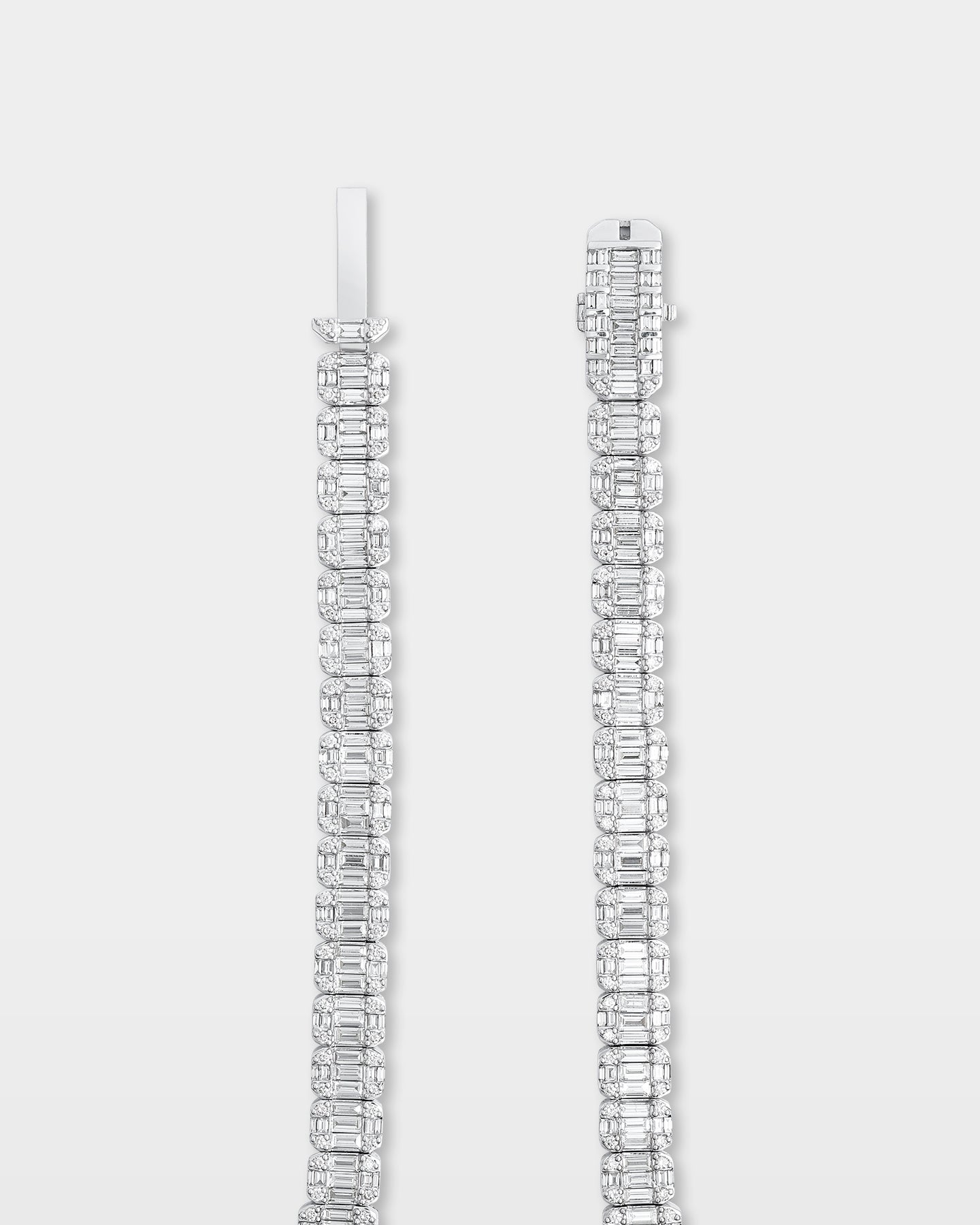 Baguette Diamond Tennis Necklace | The Ice Champ Dallas, TX