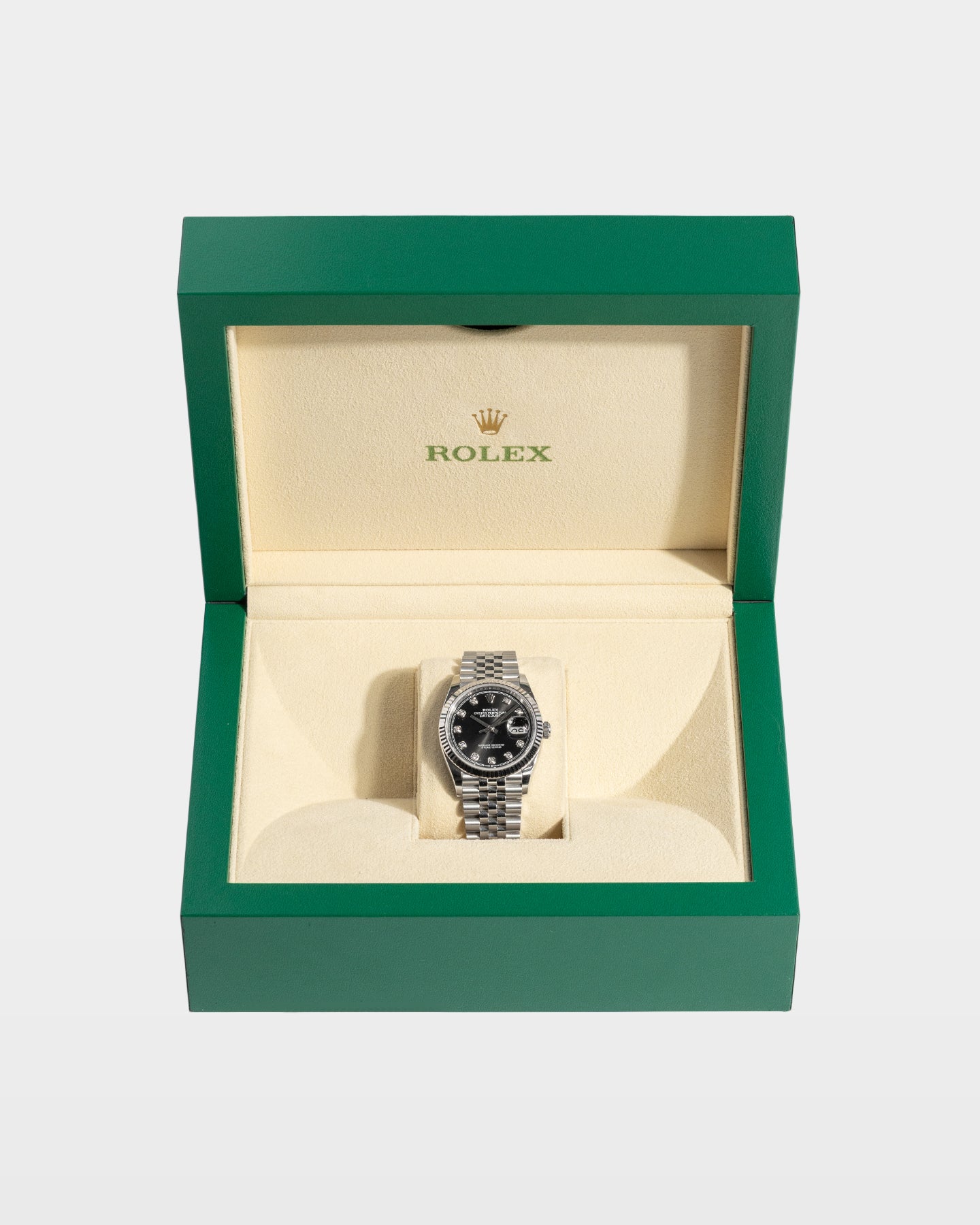 Black Diamond Rolex Datejust 36 126234 | The Ice Champ Watches DFW