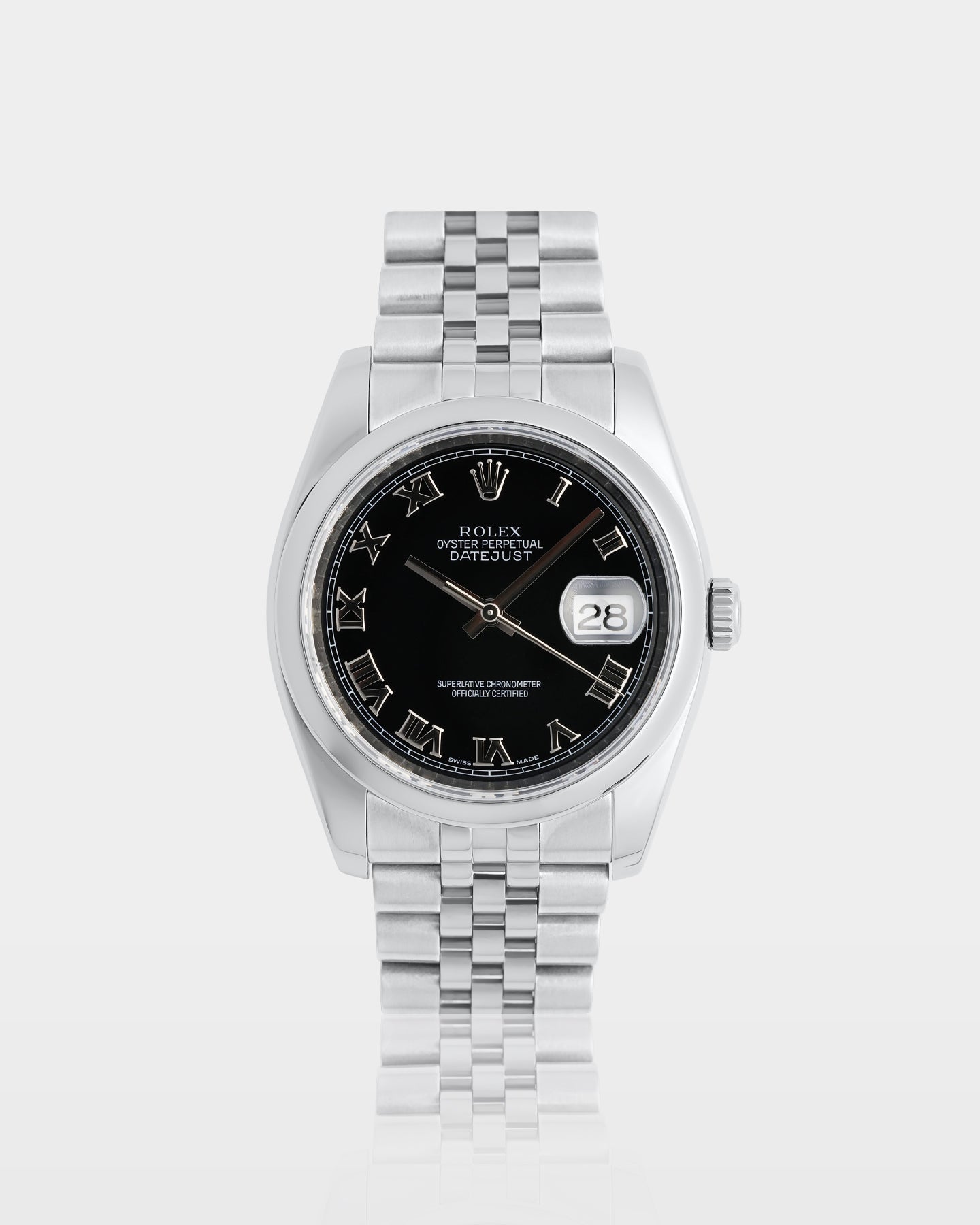 Black Index Rolex Datejust 36 116200 | The Ice Champ Watches Dallas