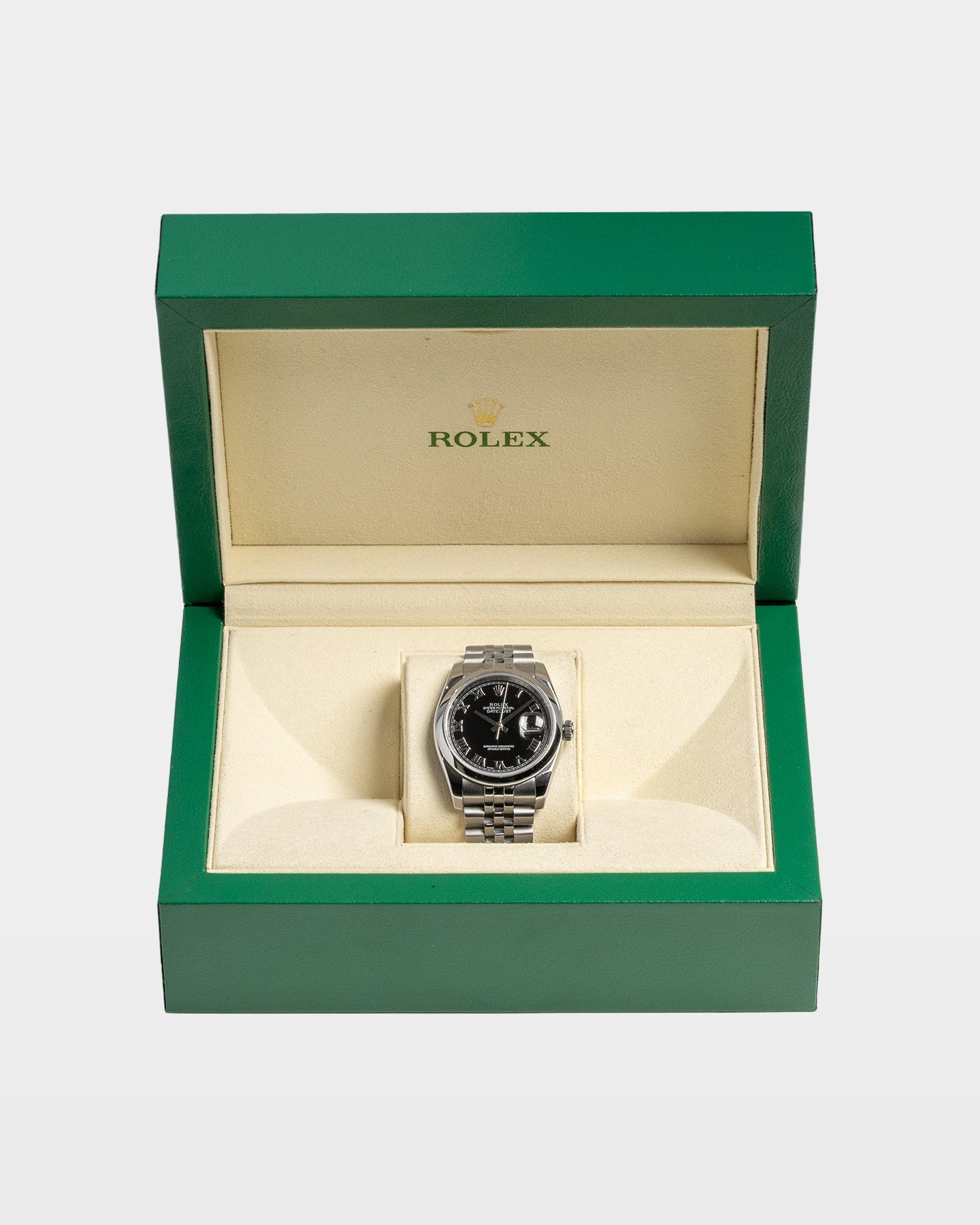 Black Index Rolex Datejust 36 116200 | The Ice Champ Watches Dallas