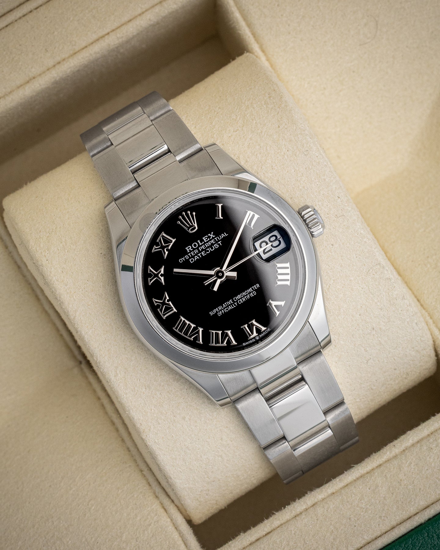 Black Roman Rolex Datejust 31 278240 | The Ice Champ Watches Dallas