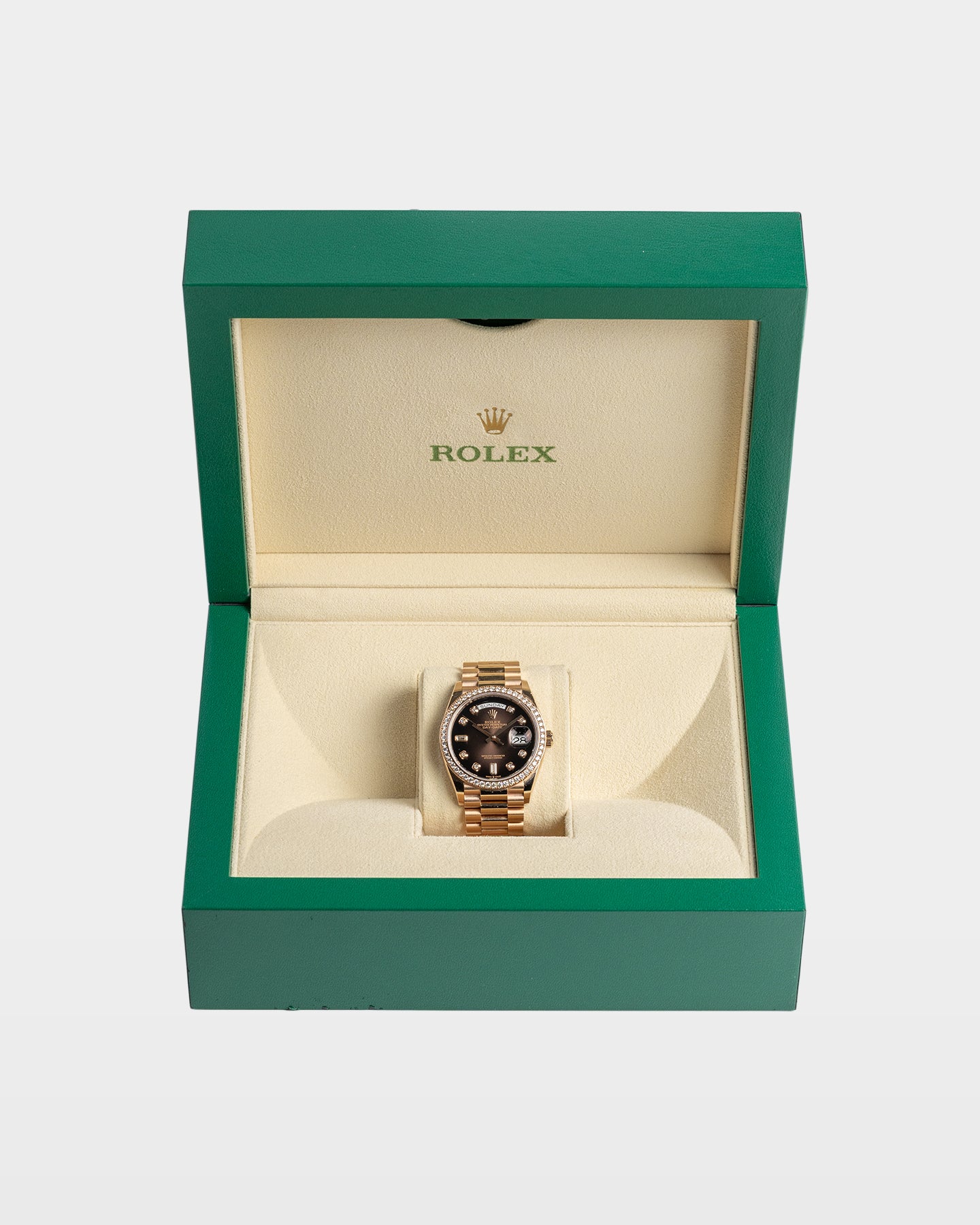 Ombré Diamond Rolex Day-Date 36 128345RBR | The Ice Champ USA