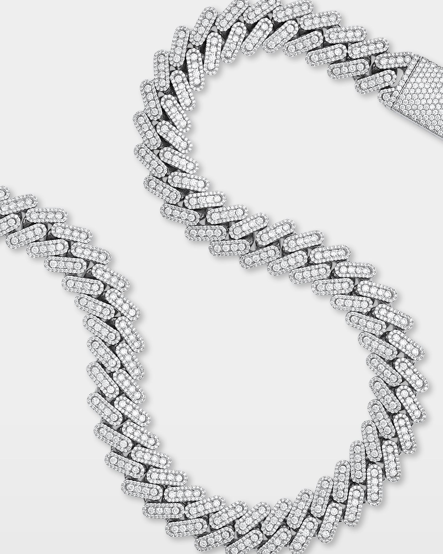 Channel Set Diamond Cuban Link Chain 18.4MM | The Ice Champ Dallas, TX