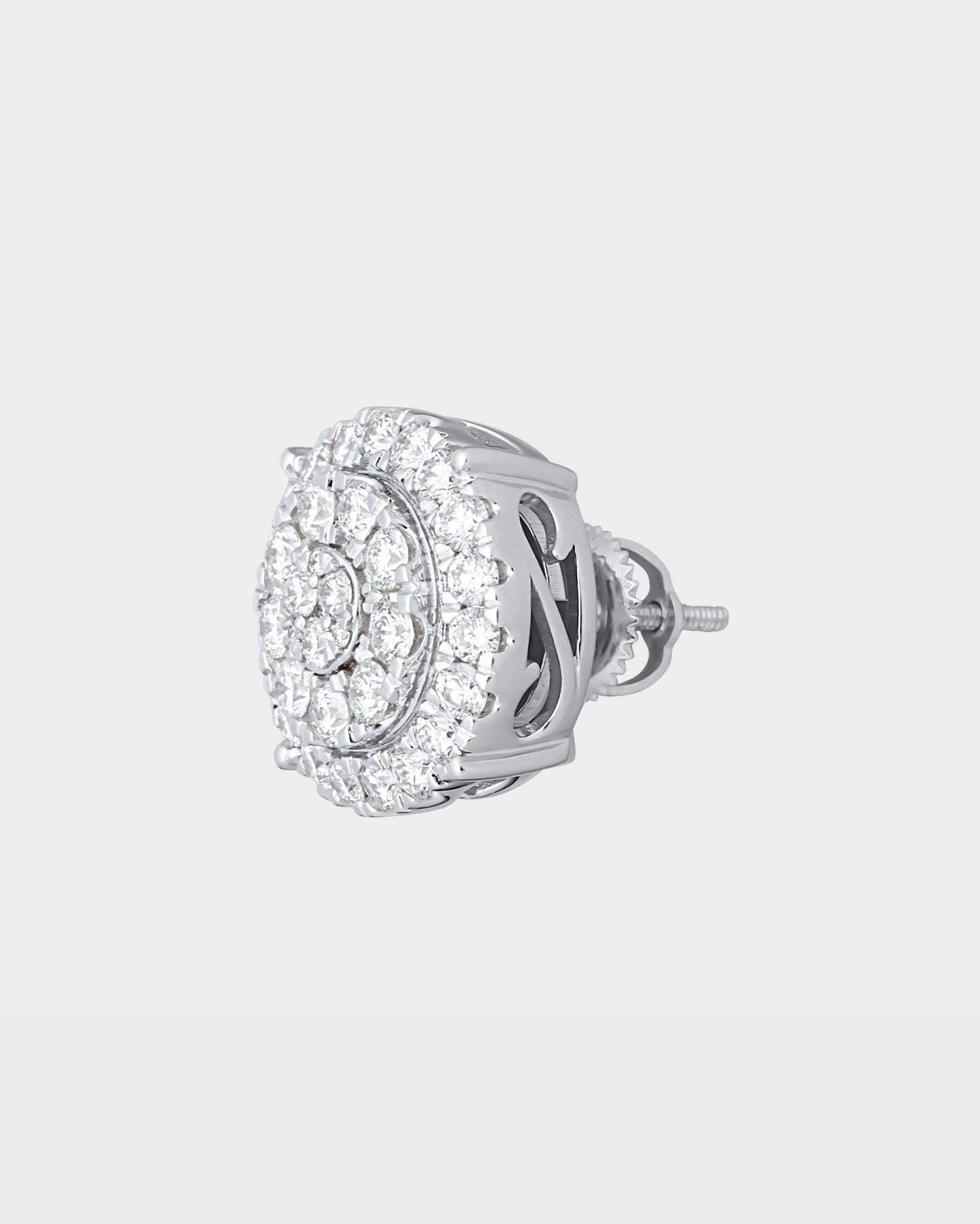 Circular Pavé Diamond Studs | The Ice Champ Grapevine, Texas