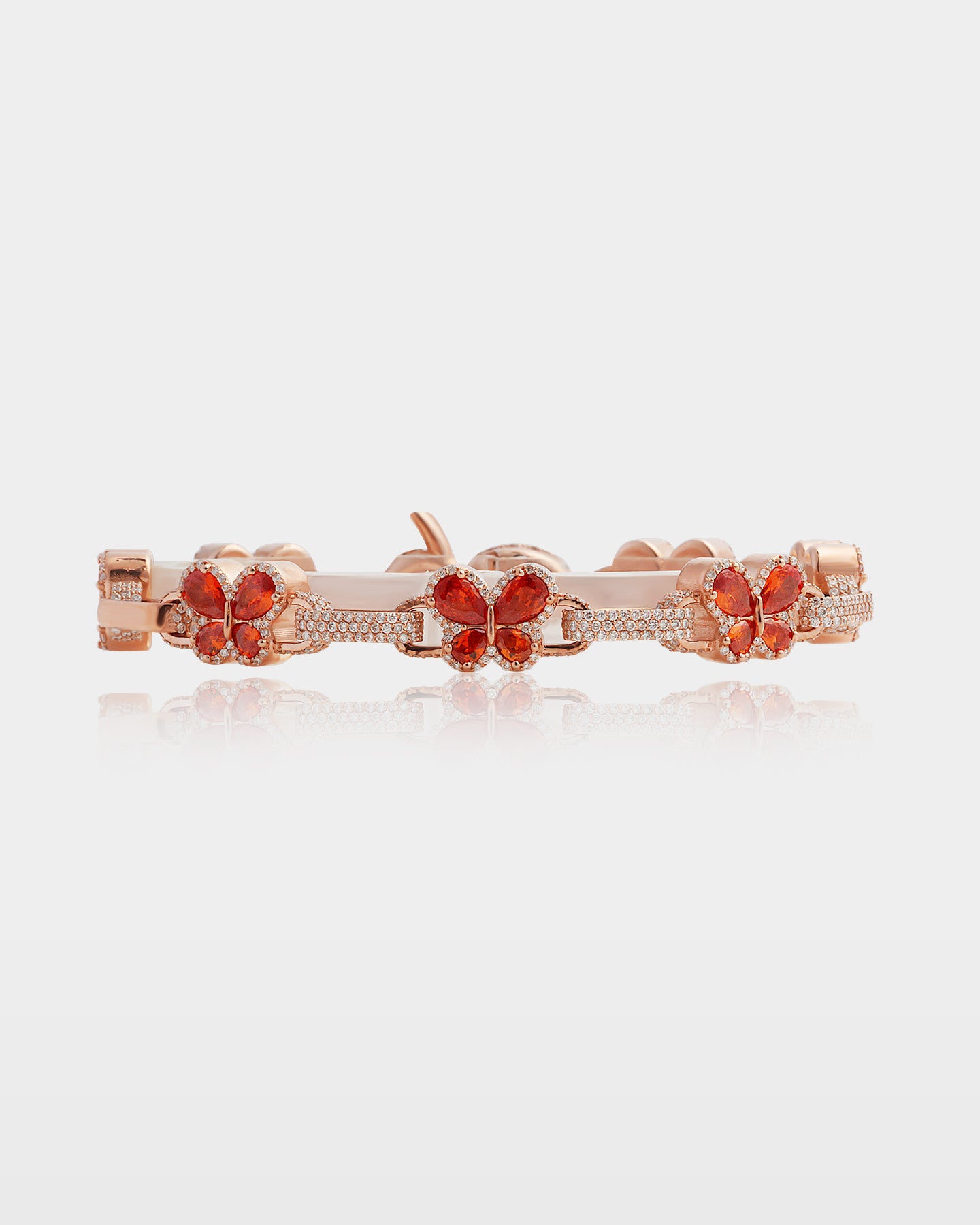 Citrine Butterfly & Diamond Link Bracelet | The Ice Champ Texas