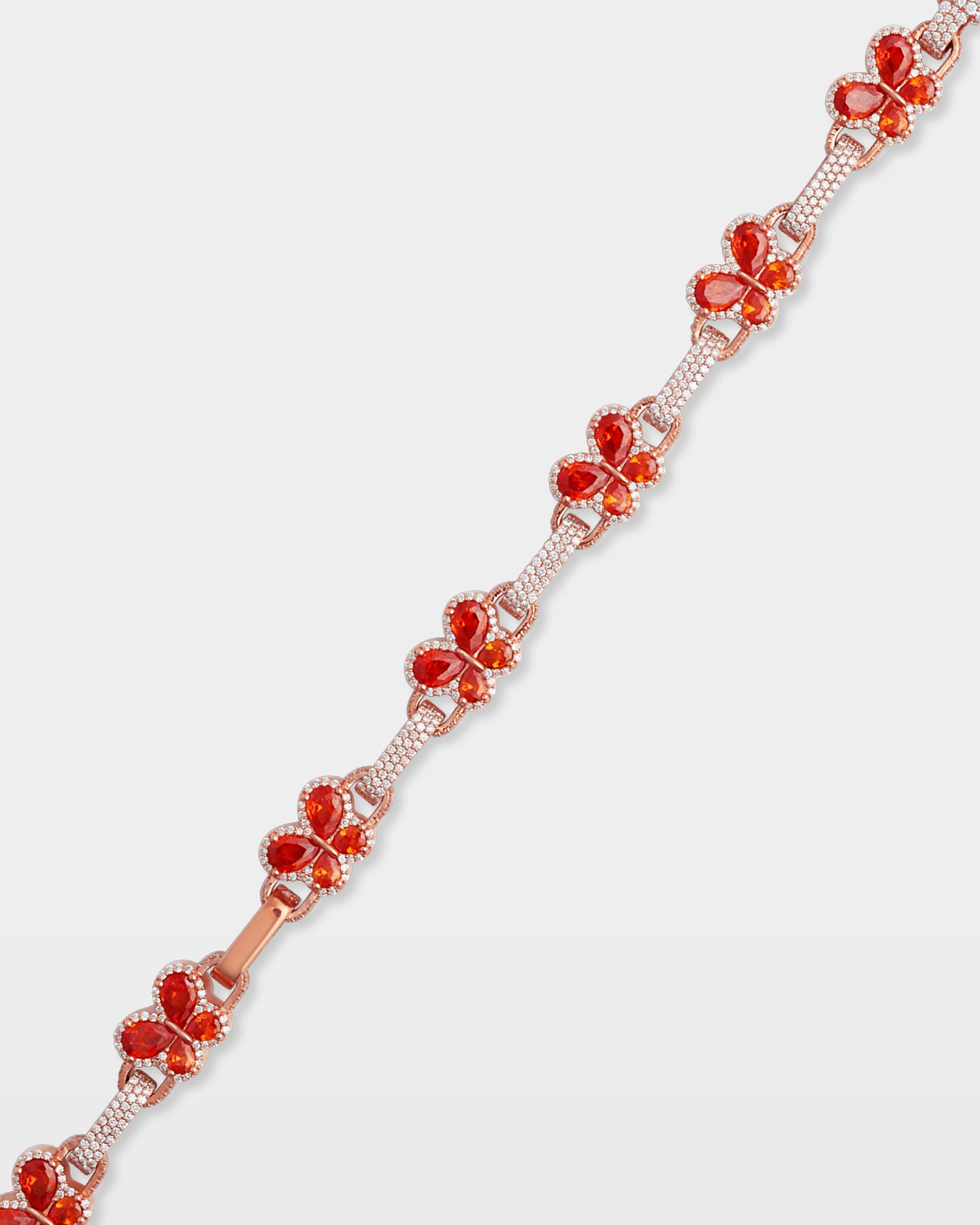 Citrine Butterfly & Diamond Link Bracelet | The Ice Champ Texas