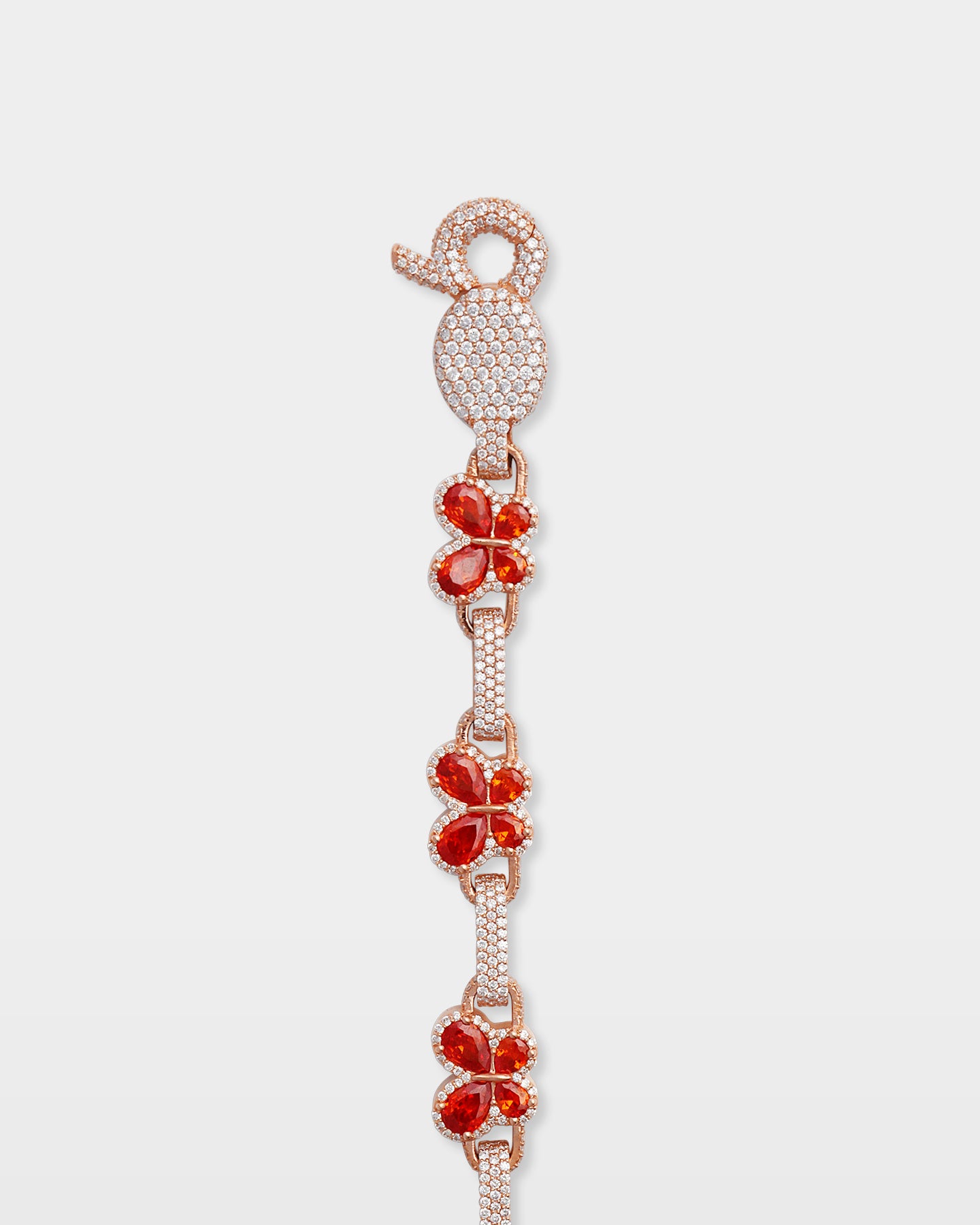 Citrine Butterfly & Diamond Link Bracelet | The Ice Champ Texas