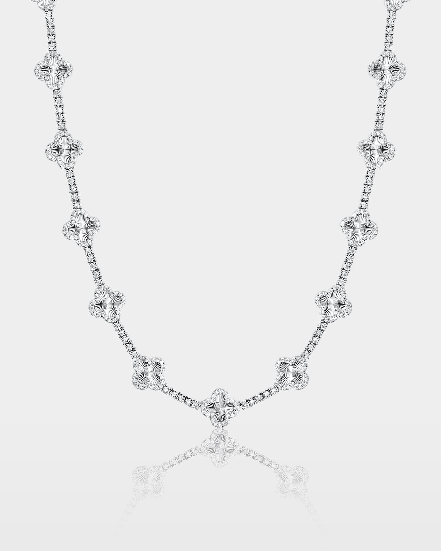 Clover Diamond Station Link Chain | The Ice Champ Men's Gold Chains Dallas