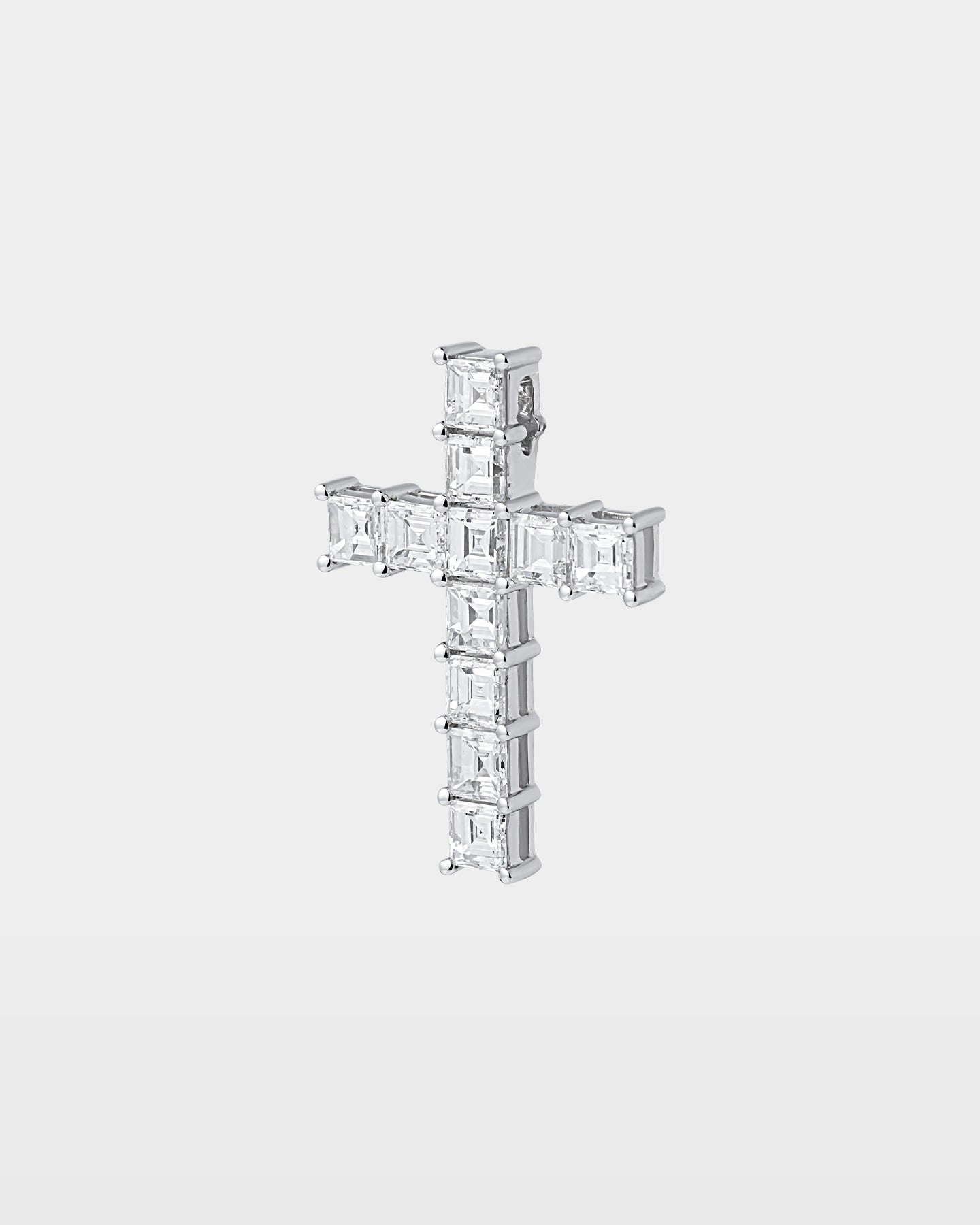Cross Asscher Cut Diamond Pendant | The Ice Champ USA