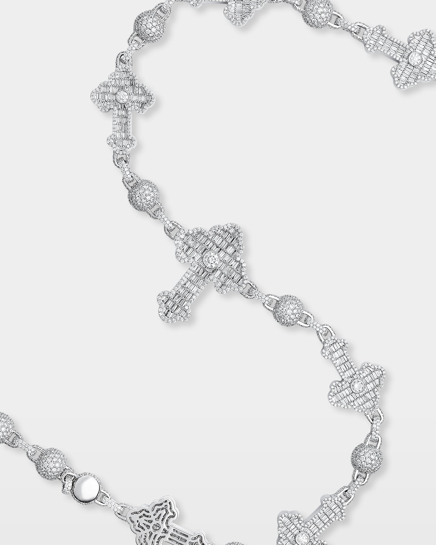 Diamond Cross & Ball Link Chain | The Ice Champ Grapevine, Texas