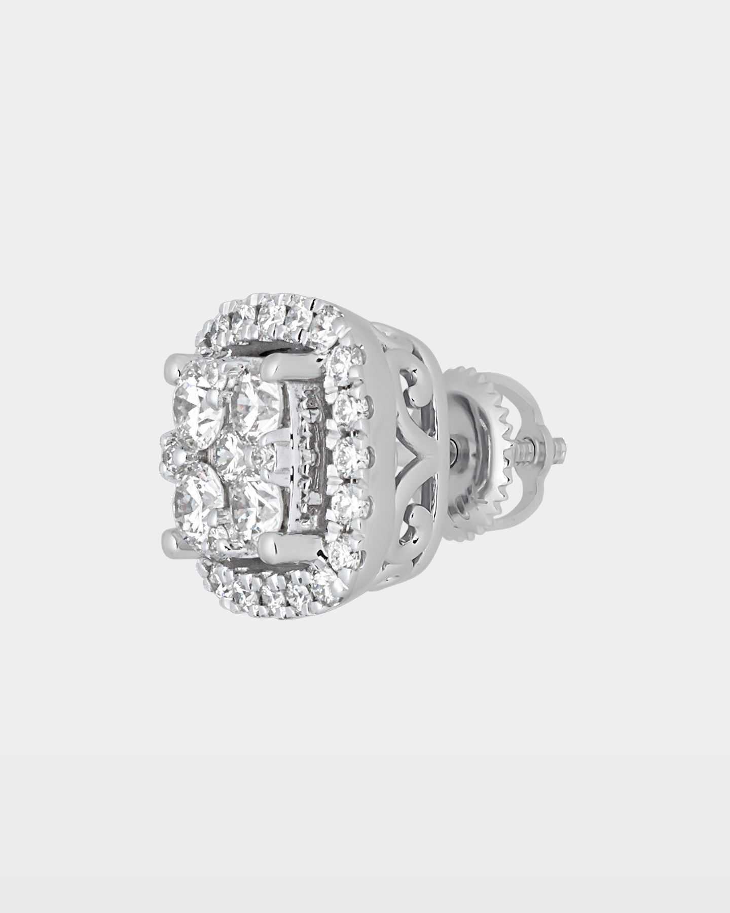 Cushion Halo Diamond Studs | The Ice Champ Dallas, Texas