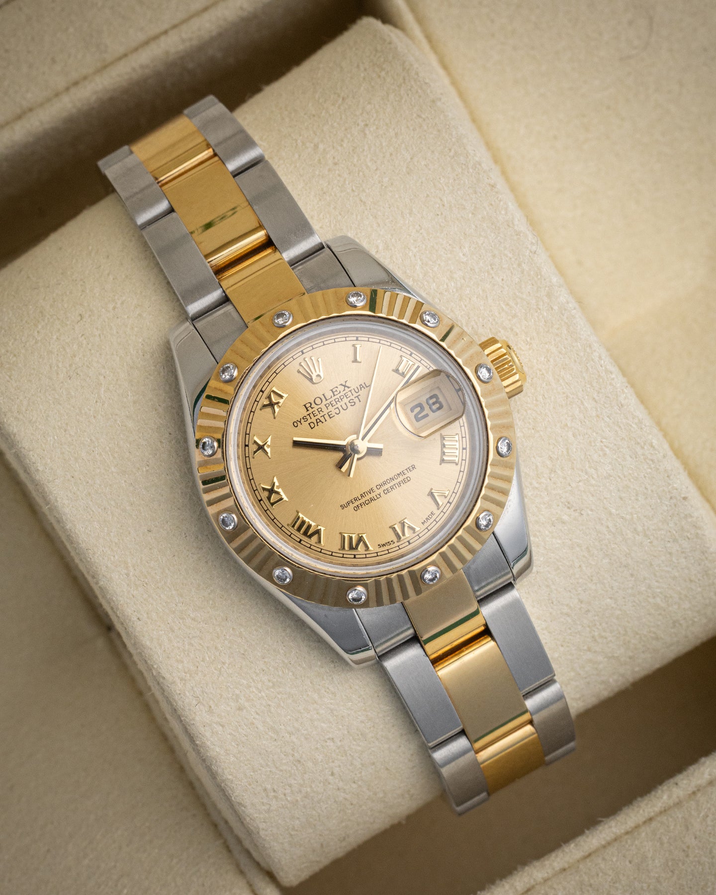 Champagne dial  Rolex Lady-Datejust 26 179313 | The Ice Champ Womens Watches