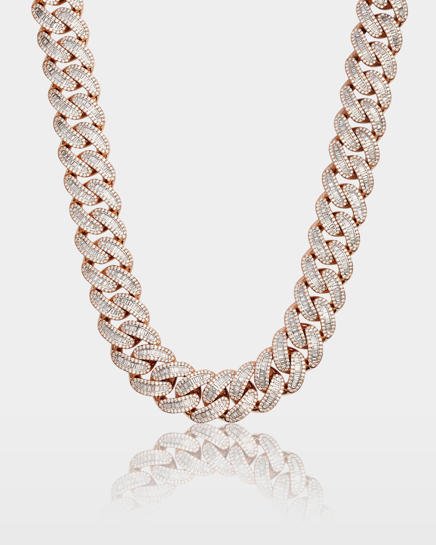 Rose Gold Diamond Miami Cuban Link Chain | The Ice Champ Texas