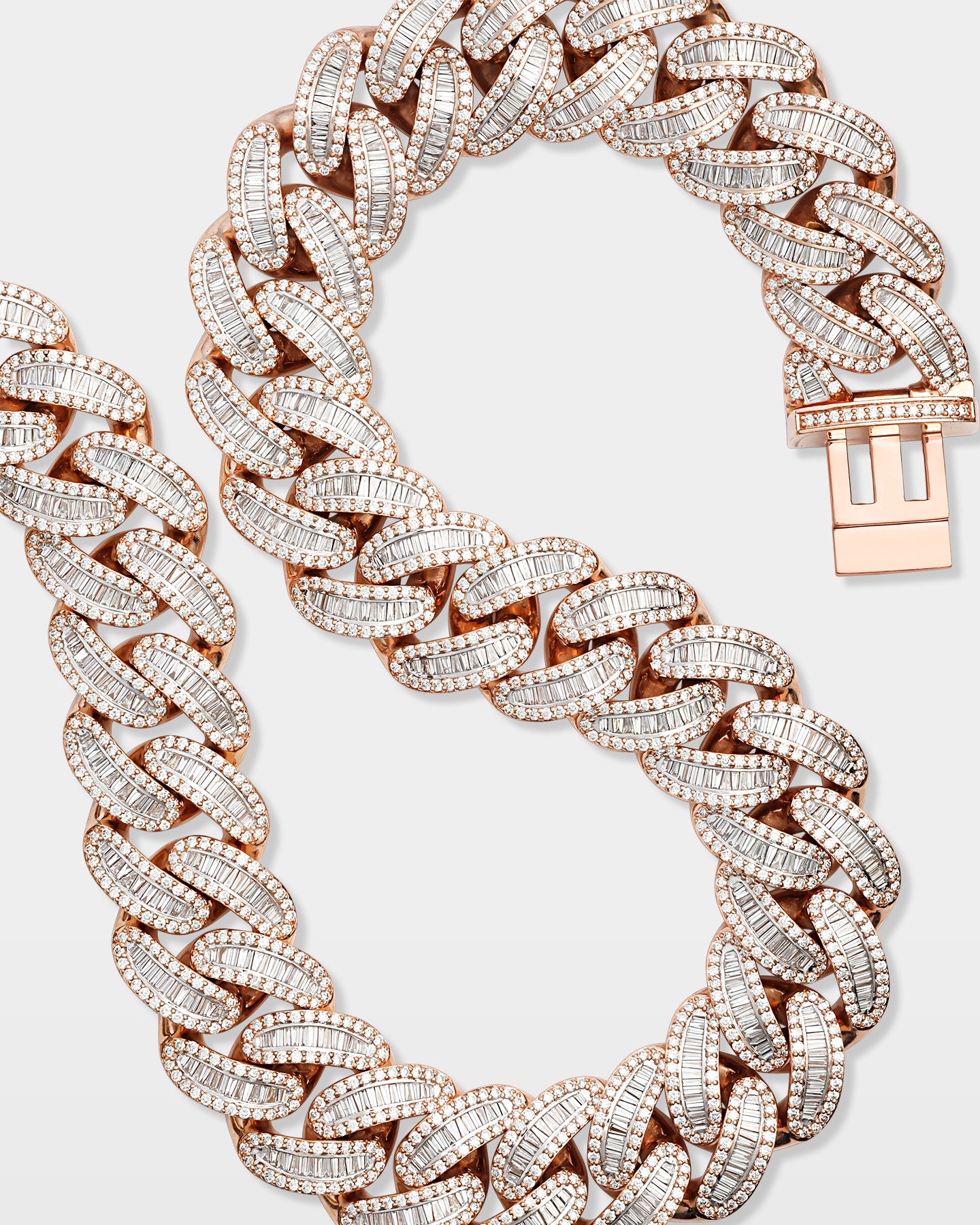 Rose Gold Diamond Miami Cuban Link Chain | The Ice Champ Dallas, Texas