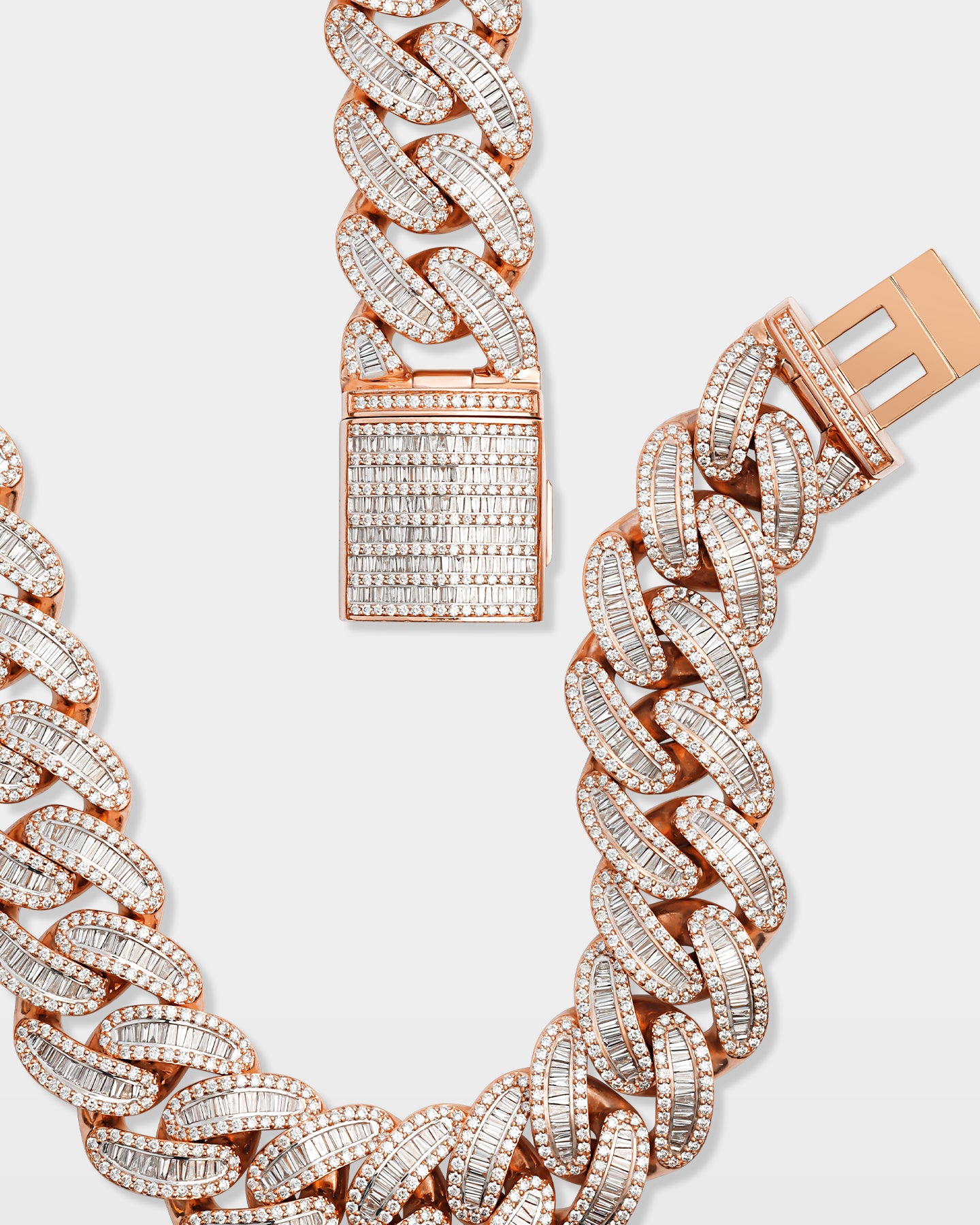Rose Gold Diamond Miami Cuban Link Chain | The Ice Champ Dallas, Texas
