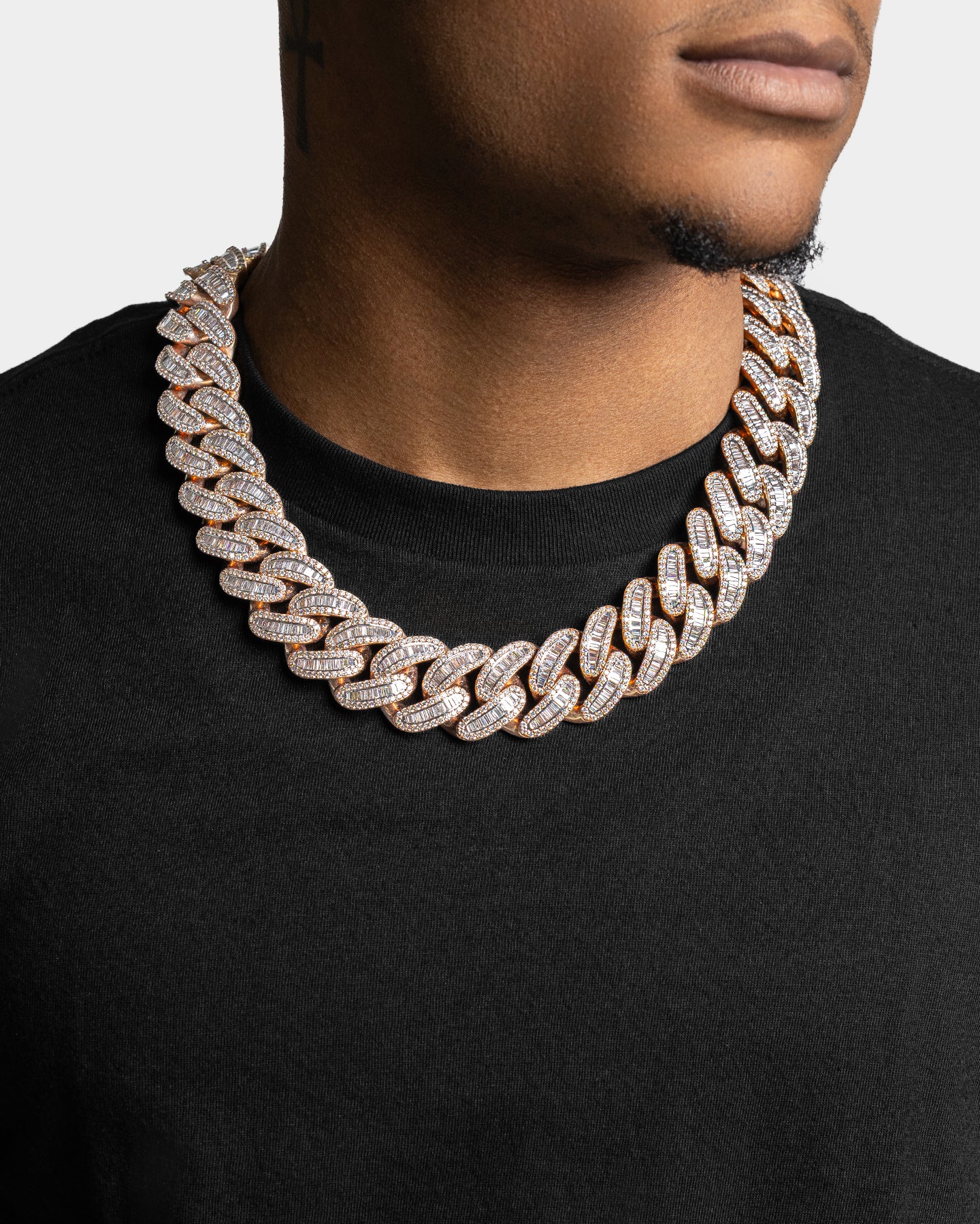 Rose Gold Diamond Miami Cuban Link Chain | The Ice Champ