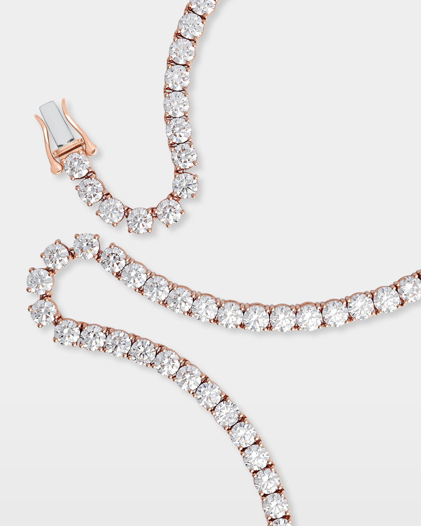 Round Diamond Tennis Necklace 84.8ct | The Ice Champ Mens Icy Jewelry Dallas