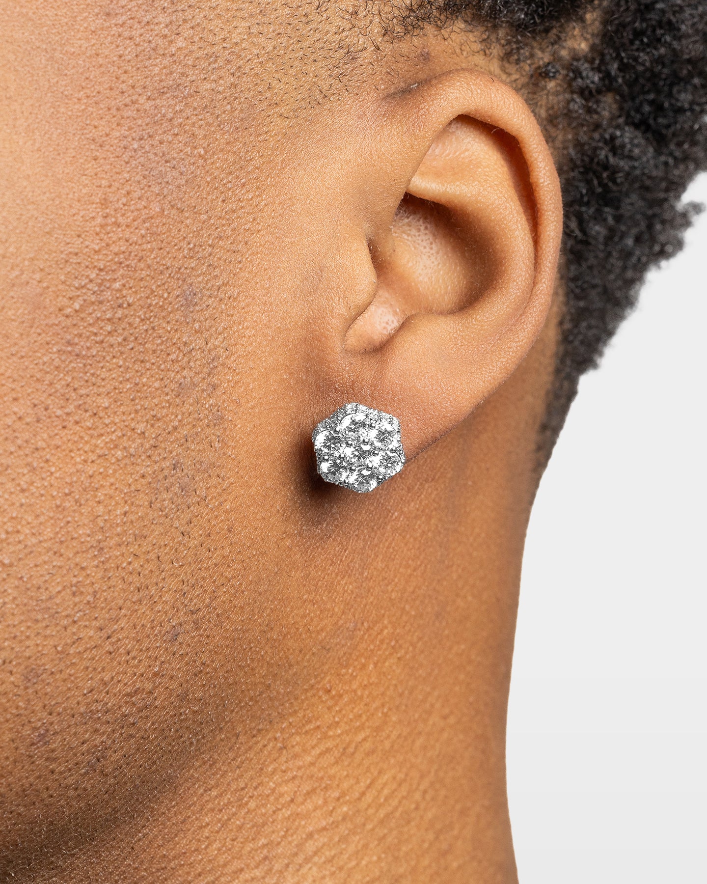 Floral Cluster Diamond Studs | The Ice Champ Jewelry