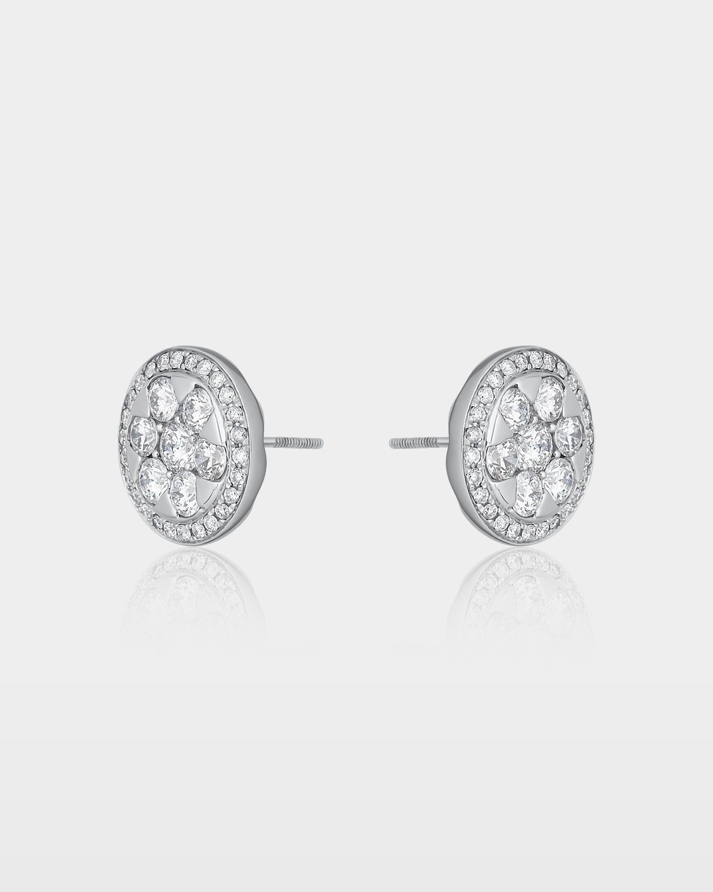 Geometric Flower Diamond Studs | The Ice Champ Grapevine, TX