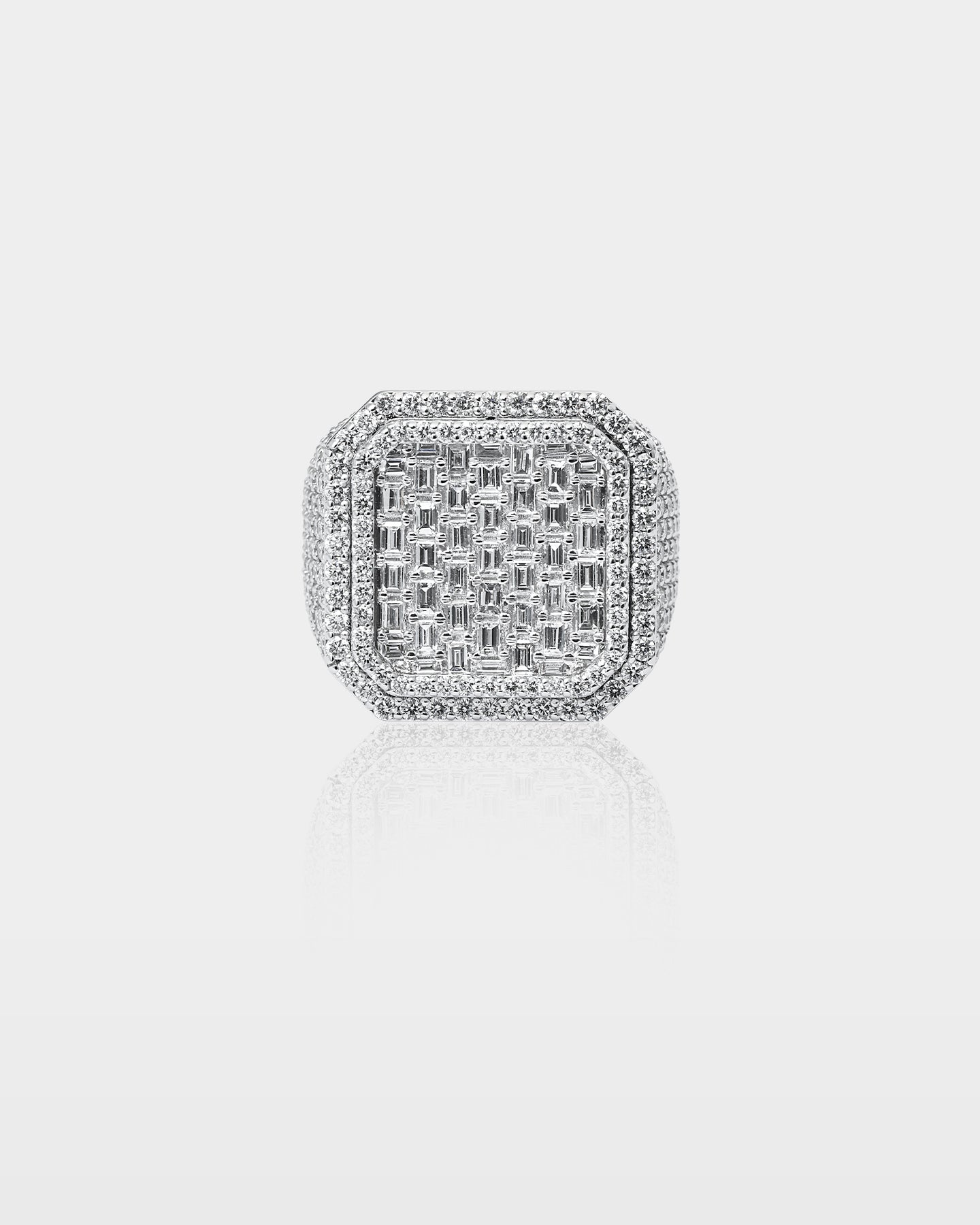 Gold Cushion-Cut Square Face Diamond Ring | The Ice Champ Dallas, Texas