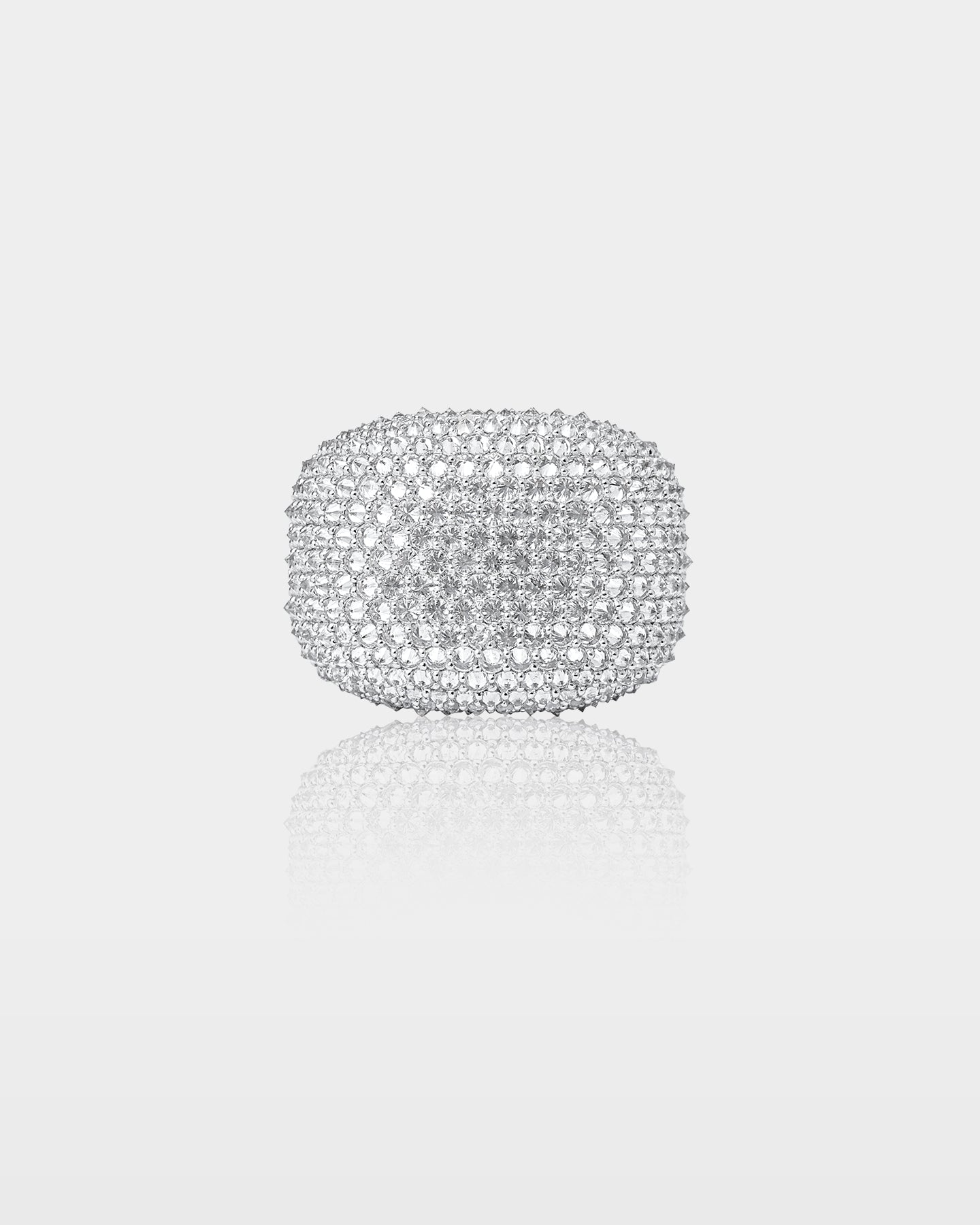 Gold Cushion Dome Natural Diamond Ring | The Ice Champ Jewelry Dallas TX
