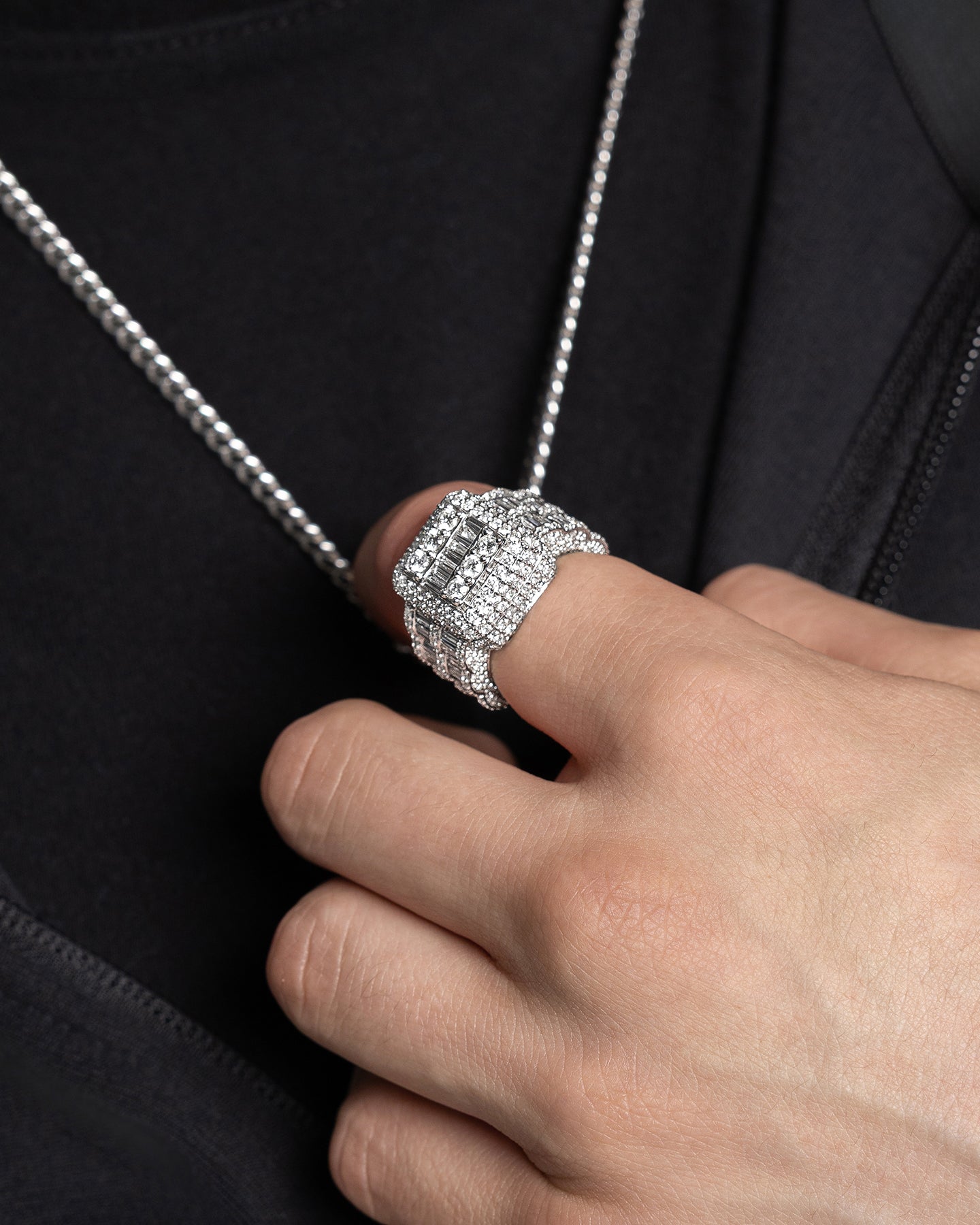 Gold Multi-Row Tower Diamond Ring | The Ice Champ Grapevine, Texas