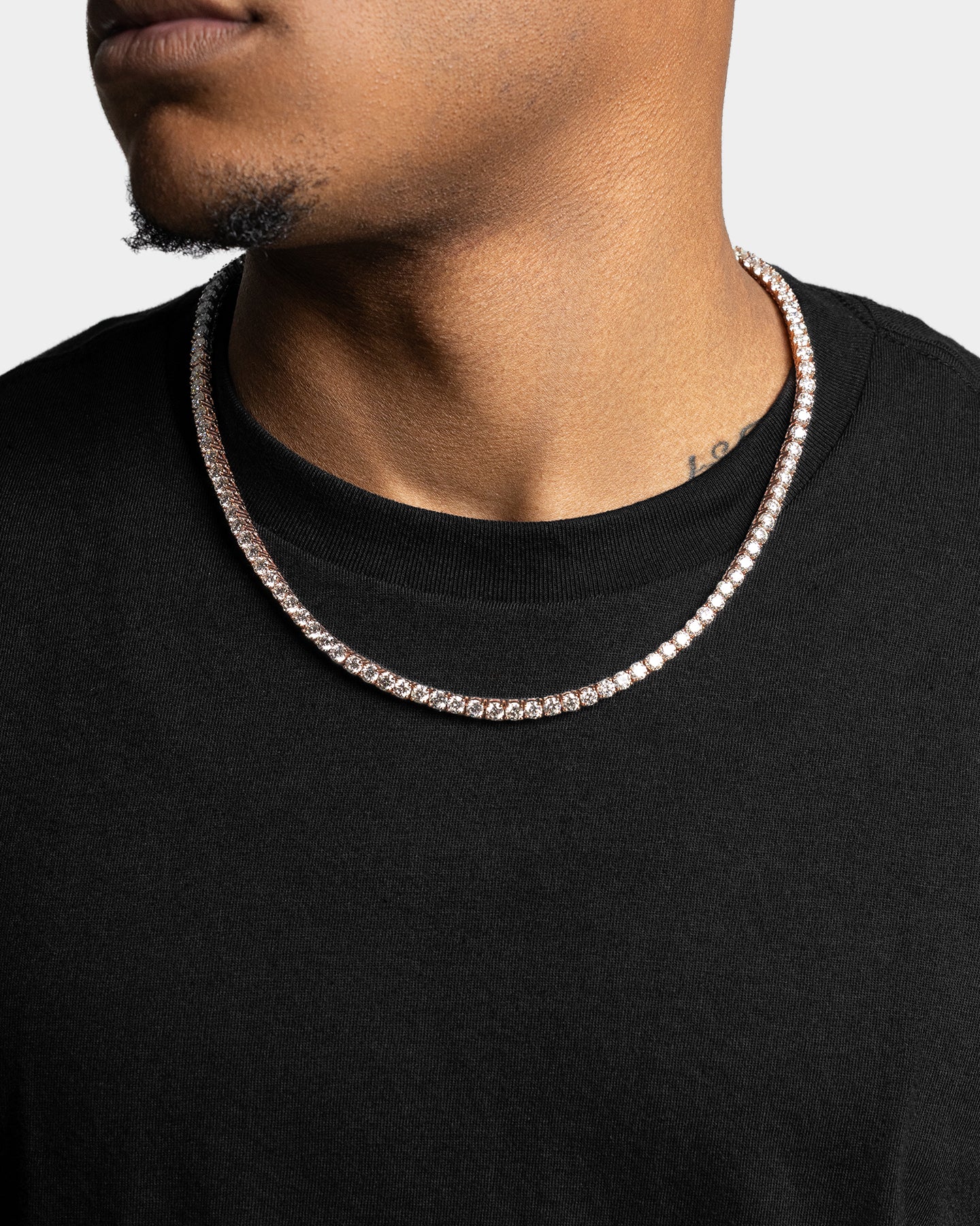 Smiling Rocks Round Diamond Tennis Necklace | The Ice Champ Texas