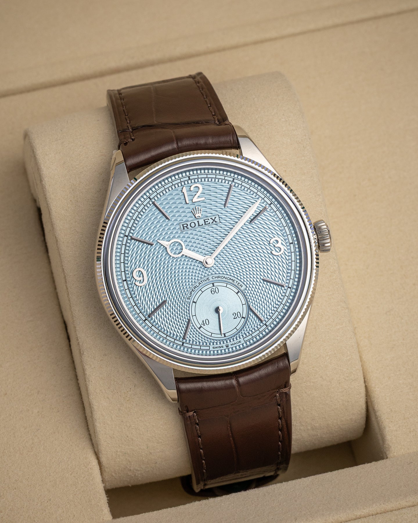 Platinum Rolex Perpetual 1908 52506 | The Ice Champ Texas