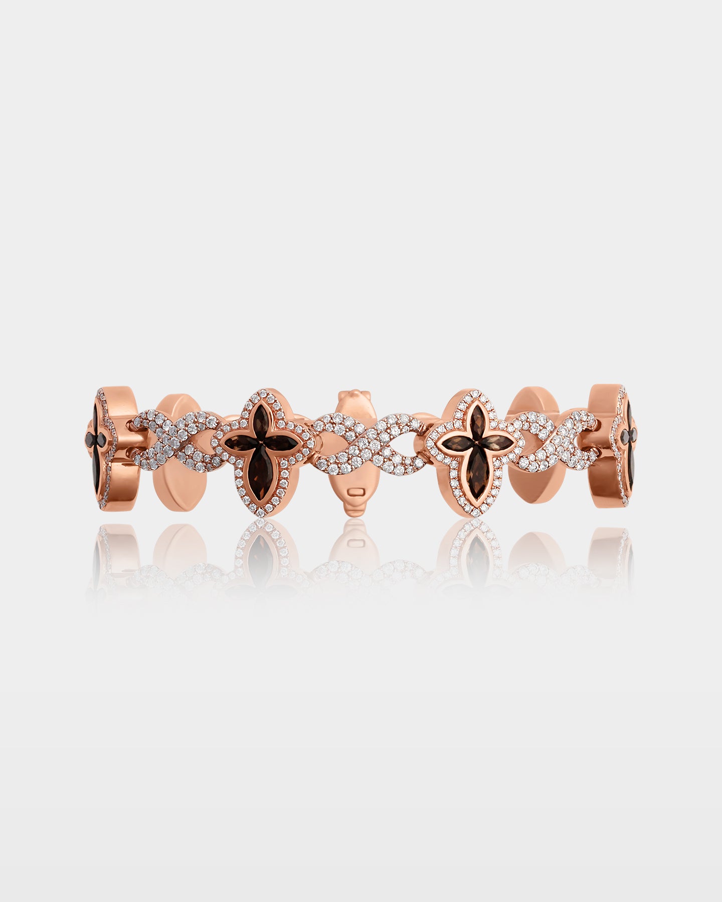 Infinity & Chocolate Diamond Cross Link Bracelet | The Ice Champ Jewelry