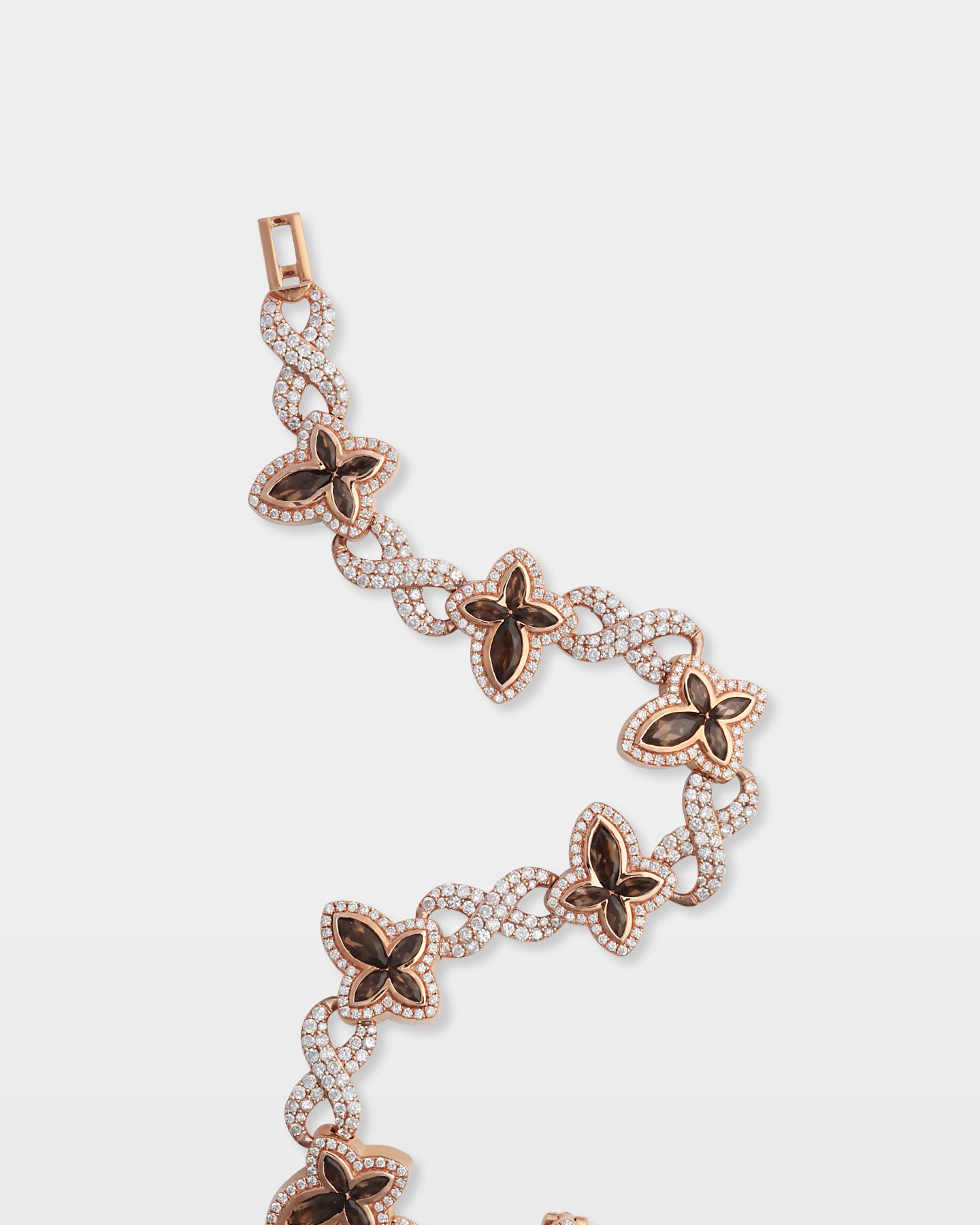 Infinity & Chocolate Diamond Cross Link Bracelet | The Ice Champ Jewelry