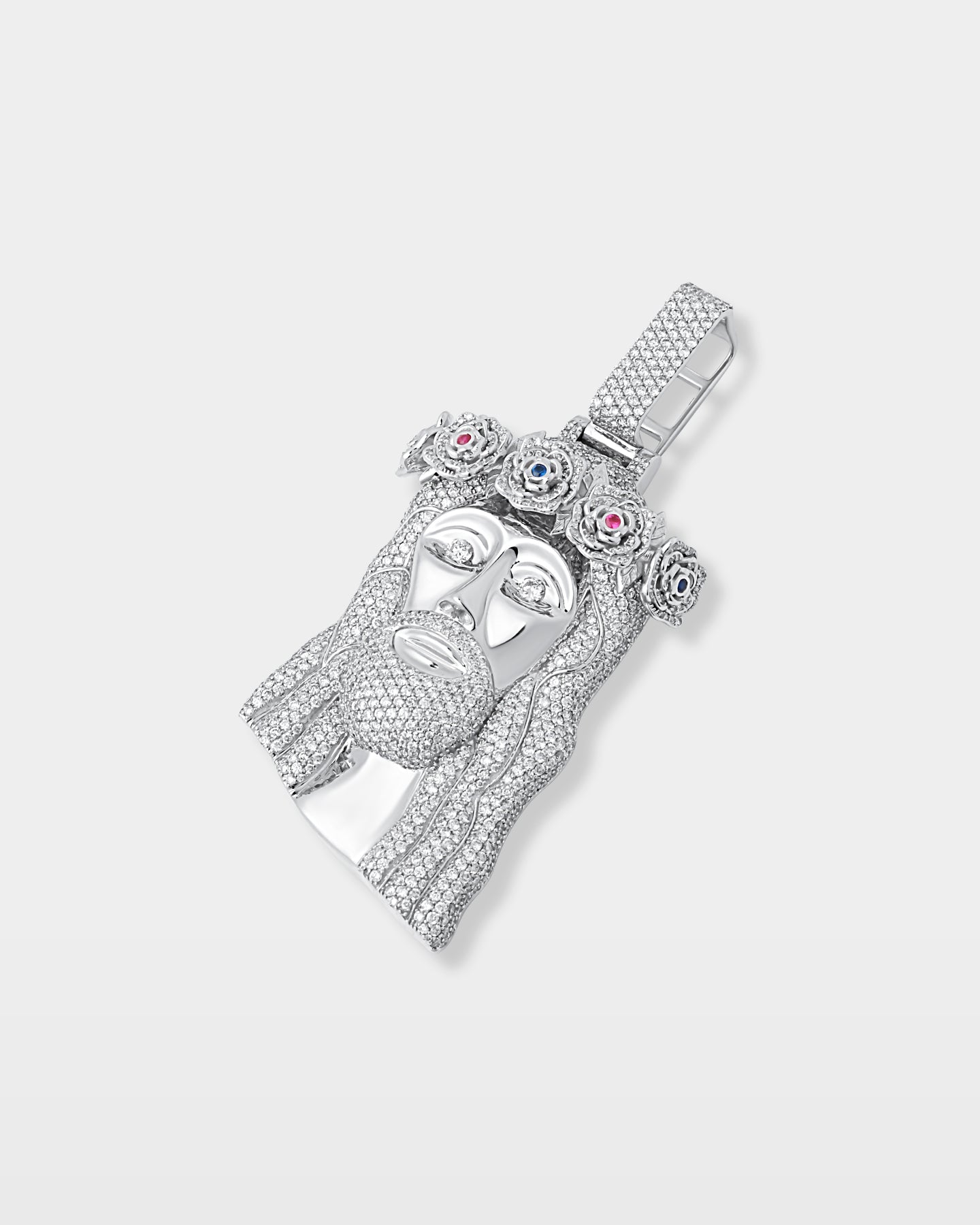 Jesus Gemstone & Diamond Pendant | The Ice Champ Dallas, TX