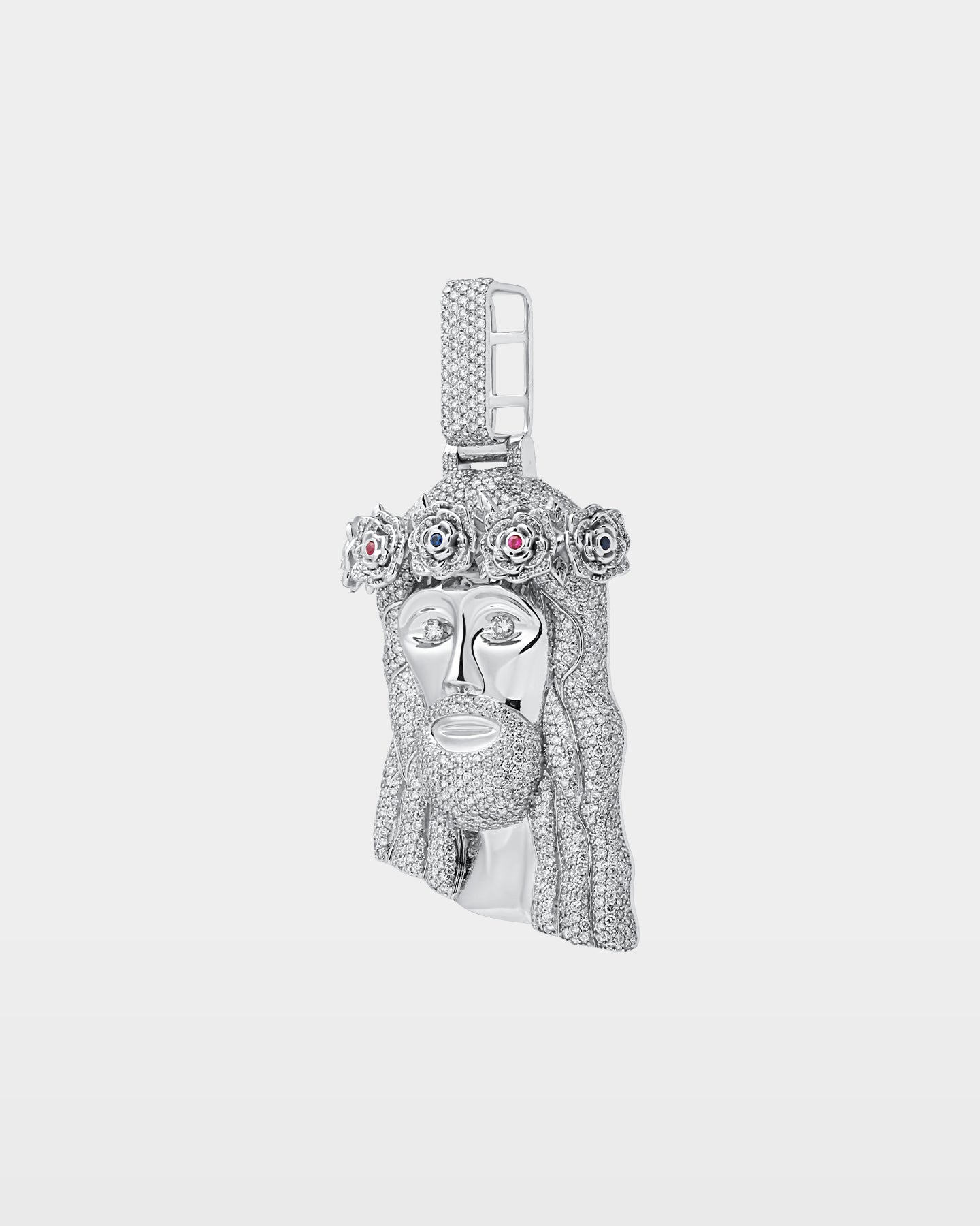 Jesus Gemstone & Diamond Pendant | The Ice Champ Dallas, TX